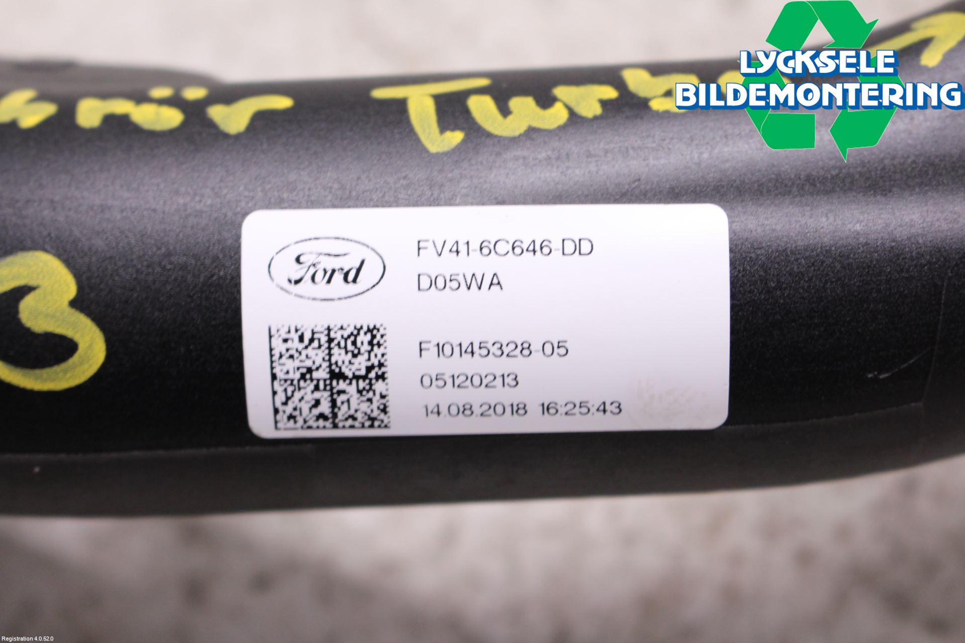 Ford KUGA 17-19 Laddluft-Intercoolerrör