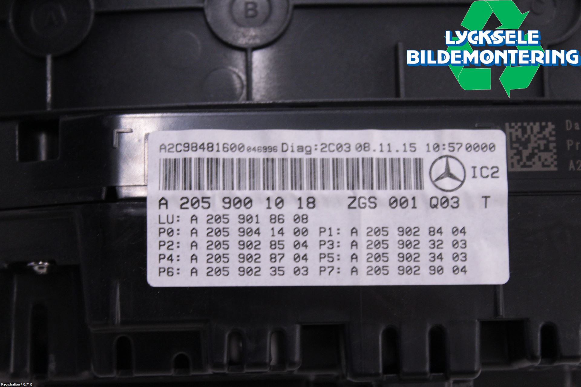 Mercedes-Benz MB C-KLASS (W205) 14-21 Instrument Komb