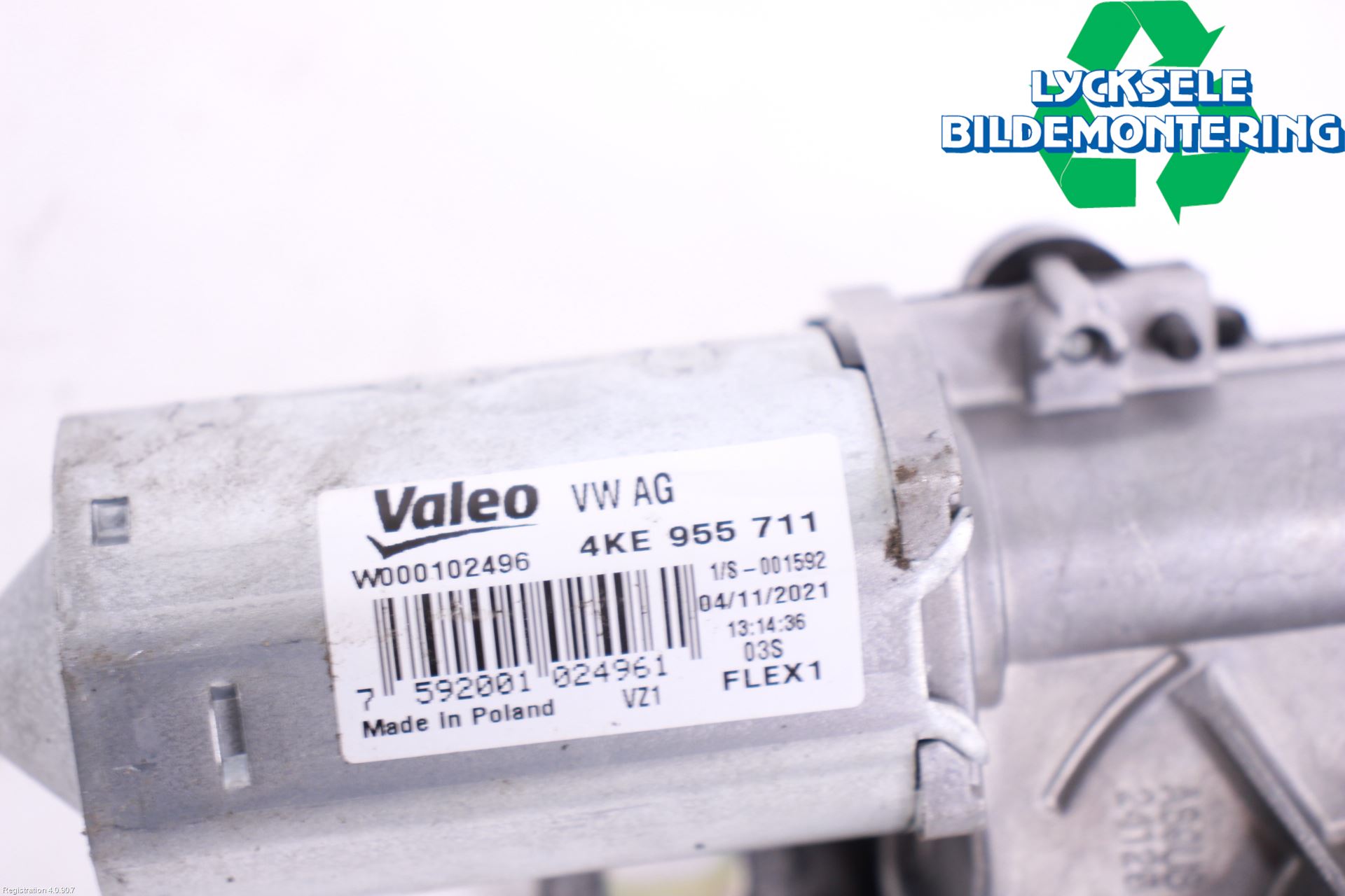 Audi E-TRON, S GE 19- Torkarmotor Baklucka