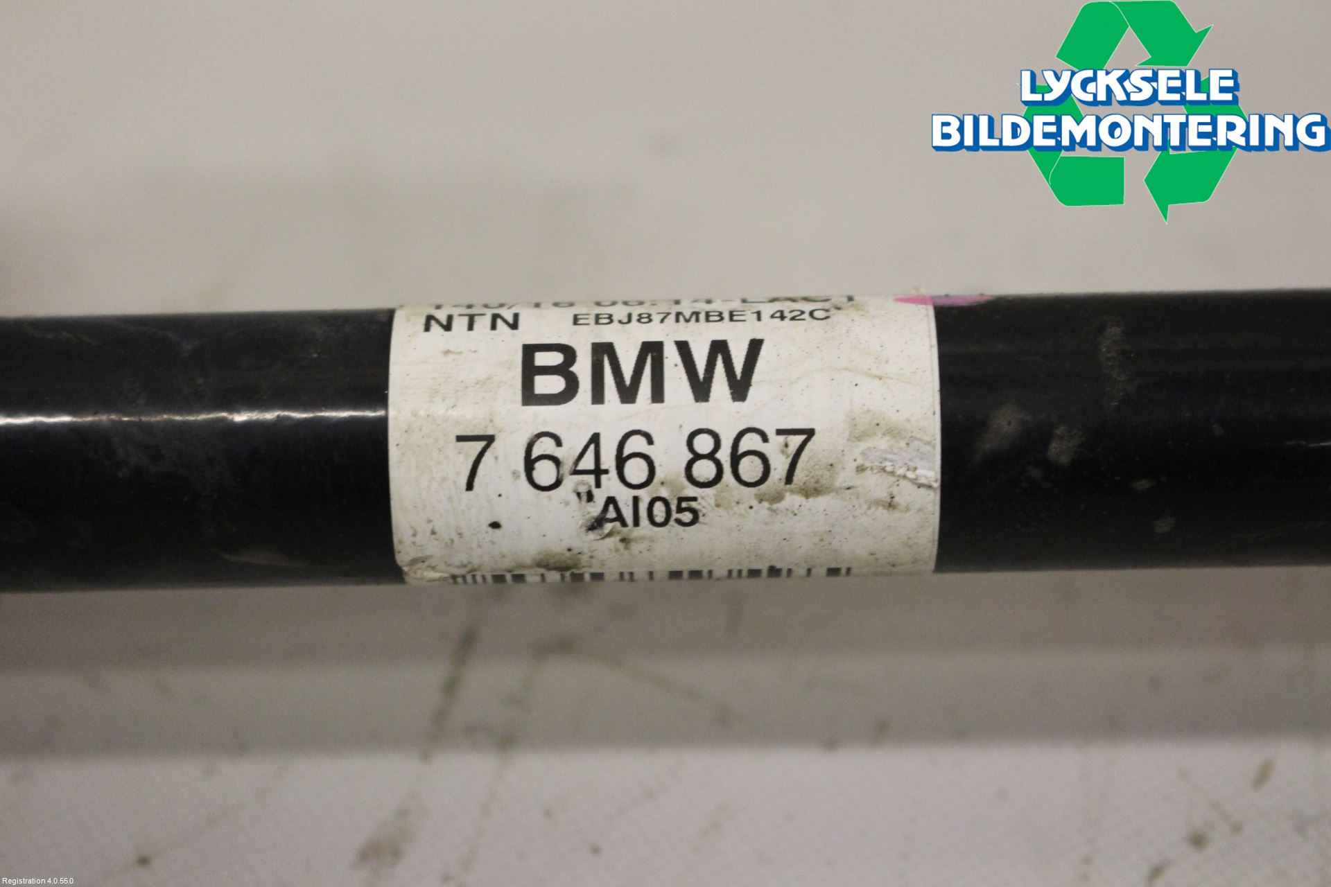 BMW X1 F48 15-22 Drivaxel Bak Höger