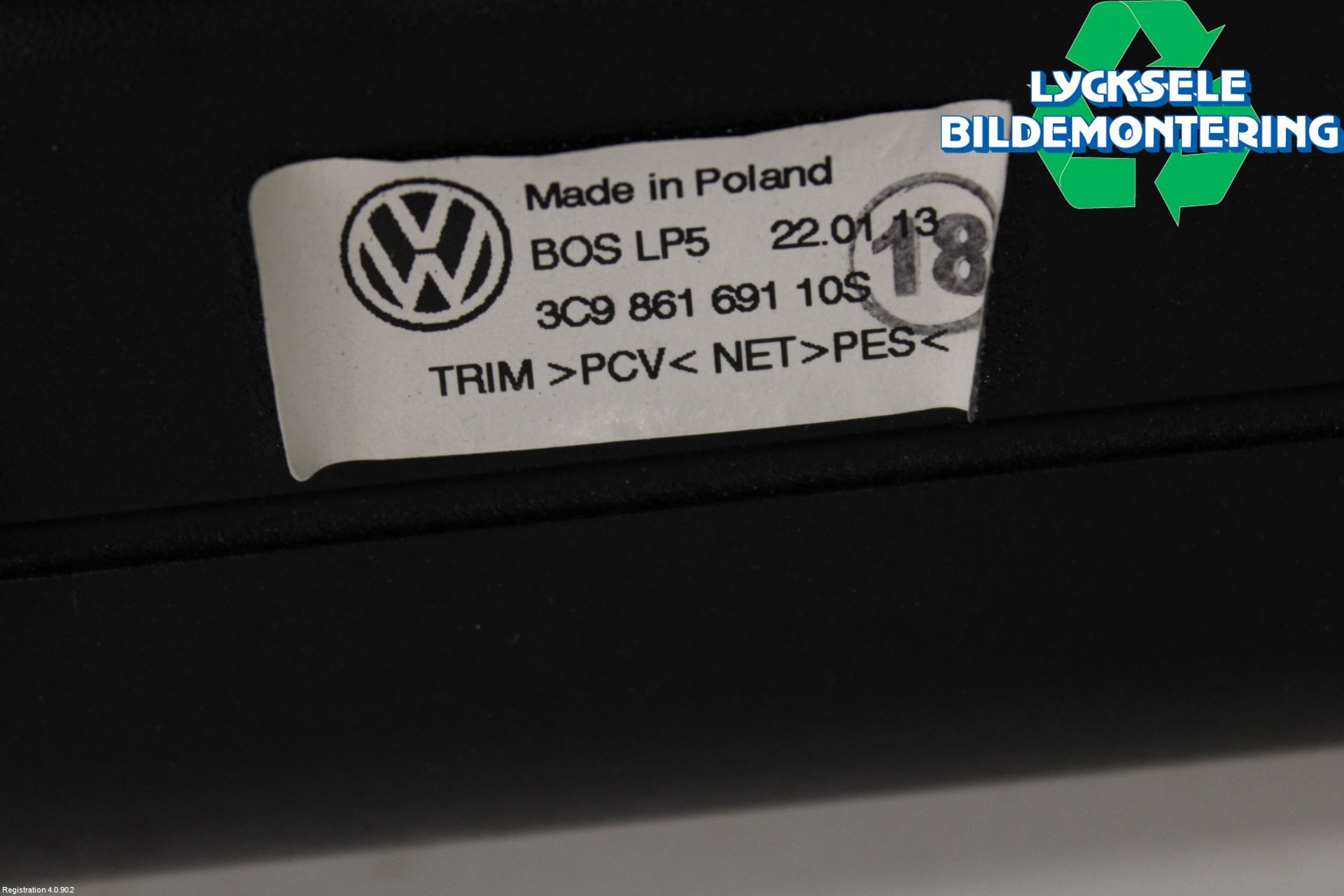 Volkswagen VW PASSAT 11-14 Lastnät