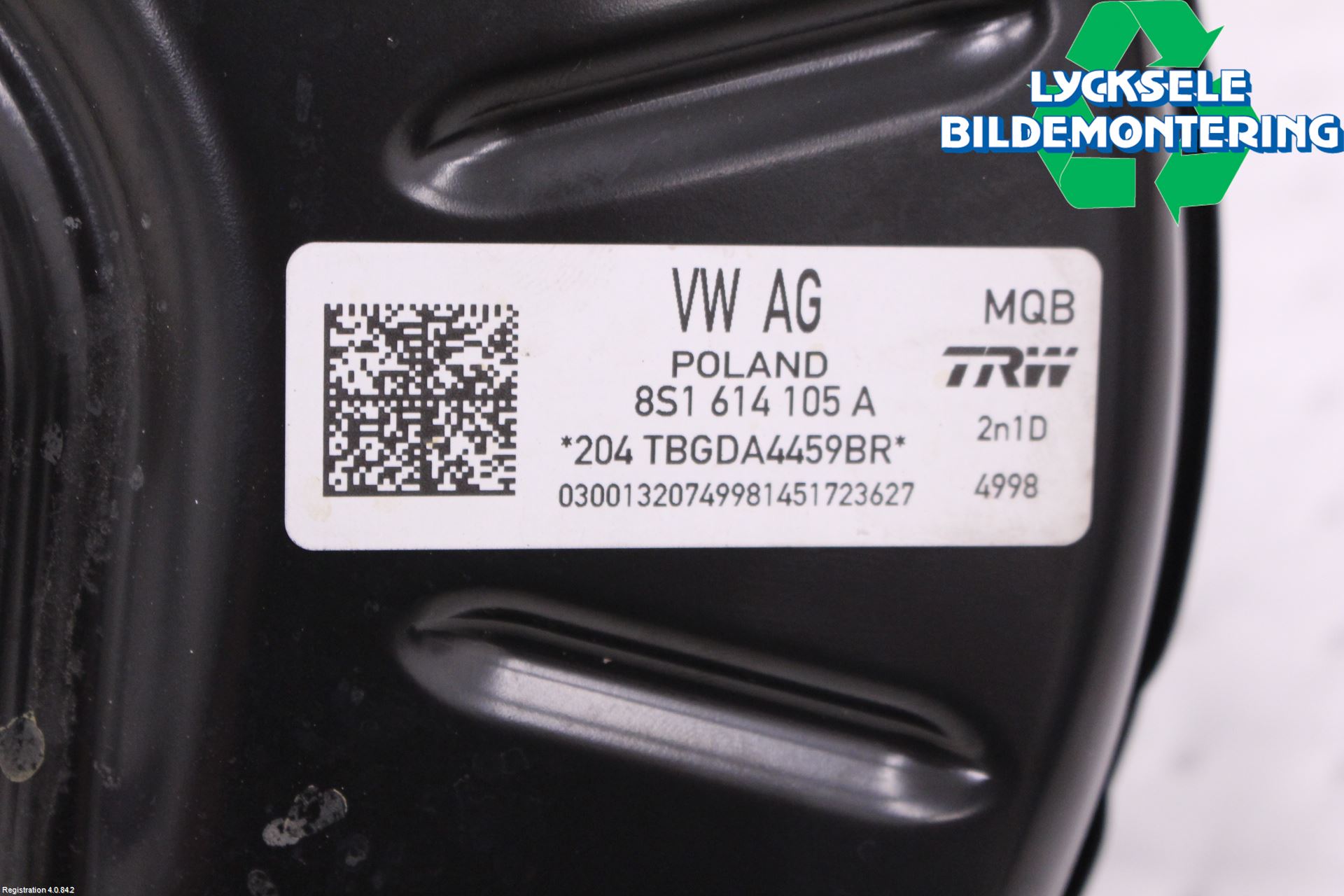 Audi A3/S3 8V 13-20 Bromsservo