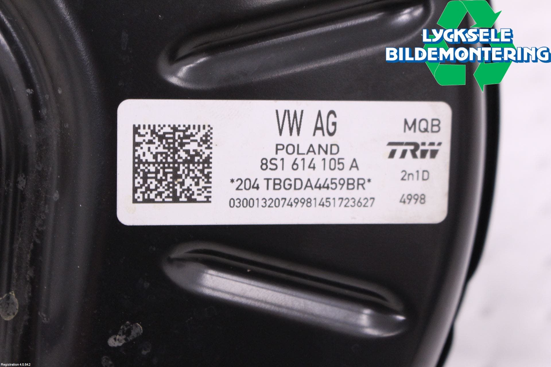 Audi A3/S3 8V 13-20 Bromsservo