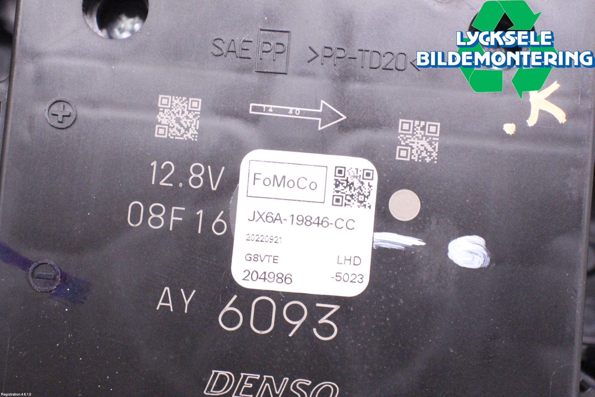 Ford MUSTANG Mach-E 21- Ac Värmefläkt