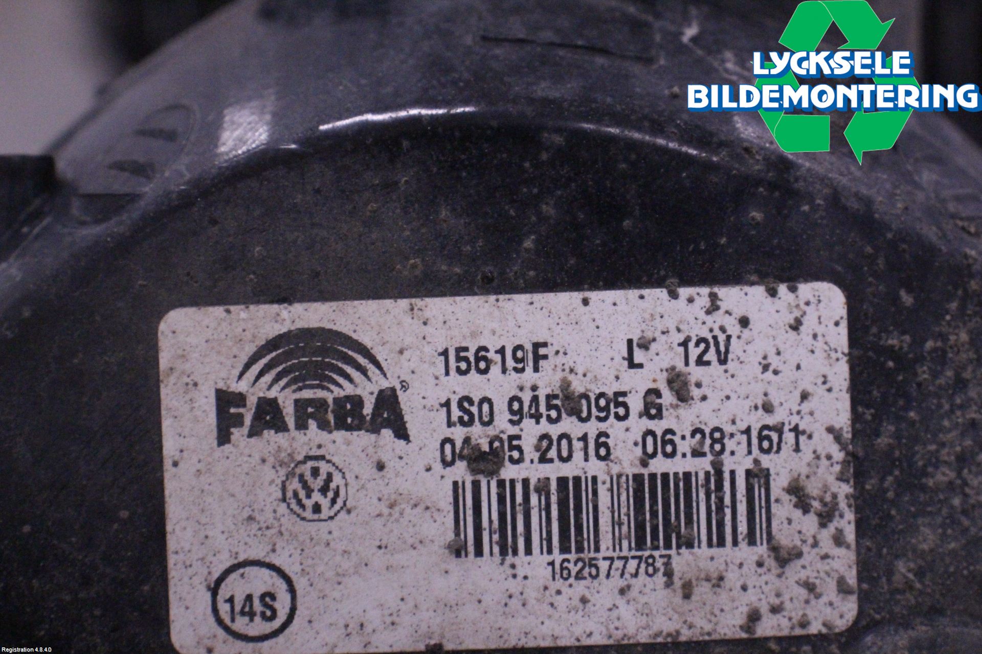 Volkswagen VW UP! / E-UP! Bakljus Vänster