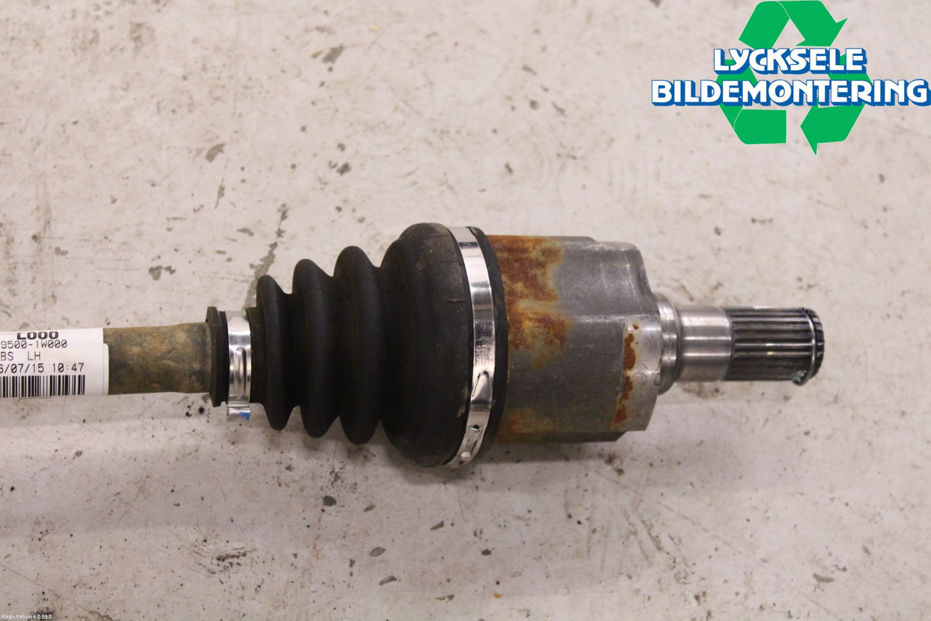 Kia RIO 12-16 Drivaxel Fram Vänster