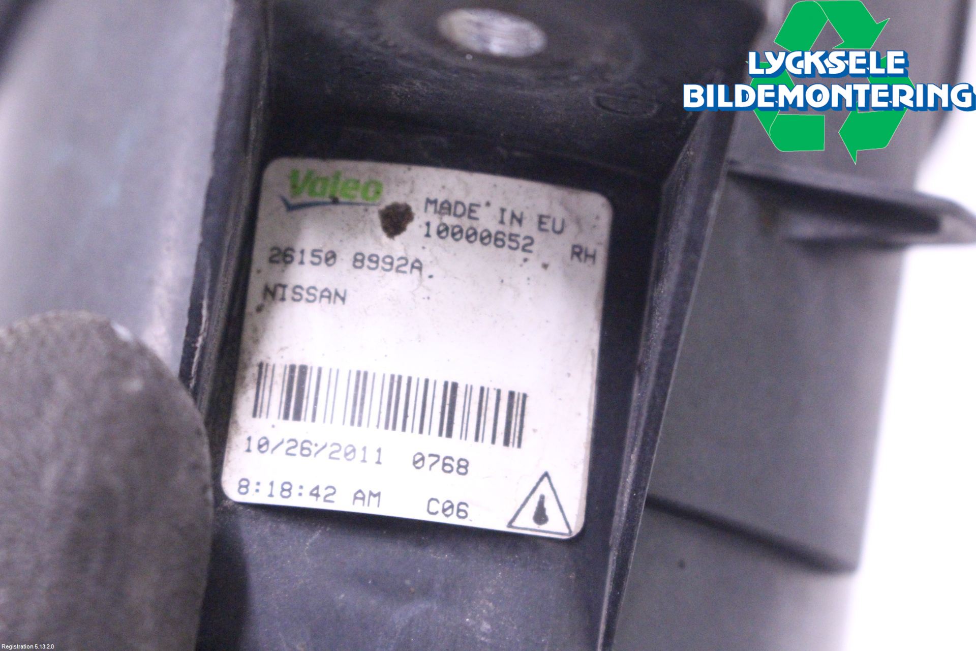Nissan QASHQAI+2  10-14 Dimljus-Varselljus Fram