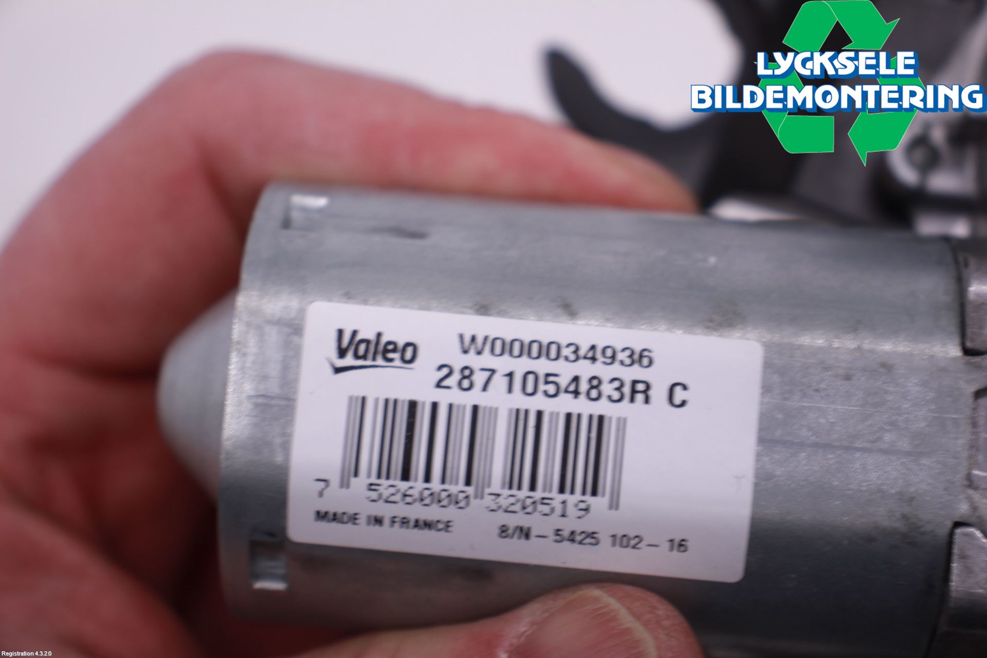 Renault ZOE/E-TECH 13- Torkarmotor Baklucka