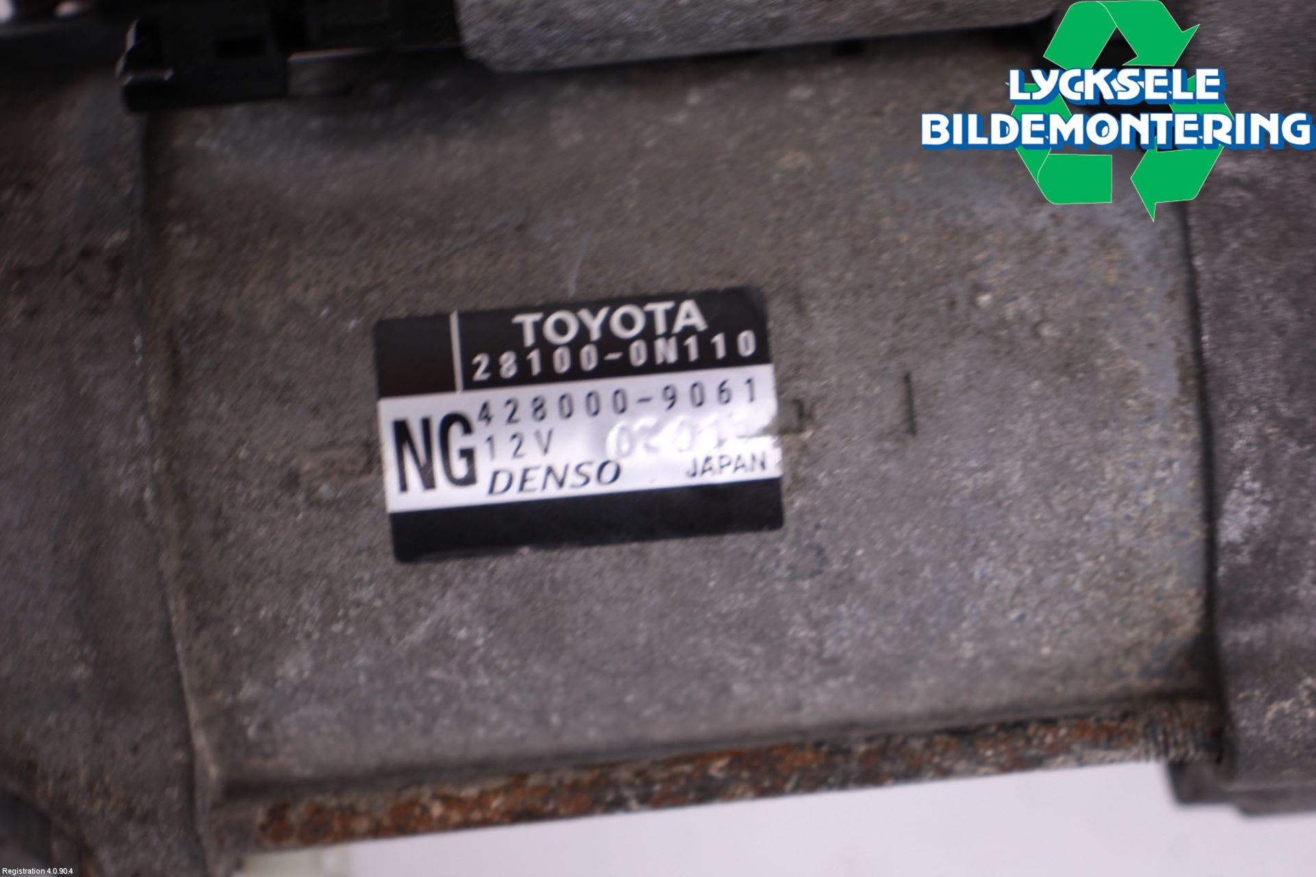 Toyota AURIS 13-19 Startmotor Diesel