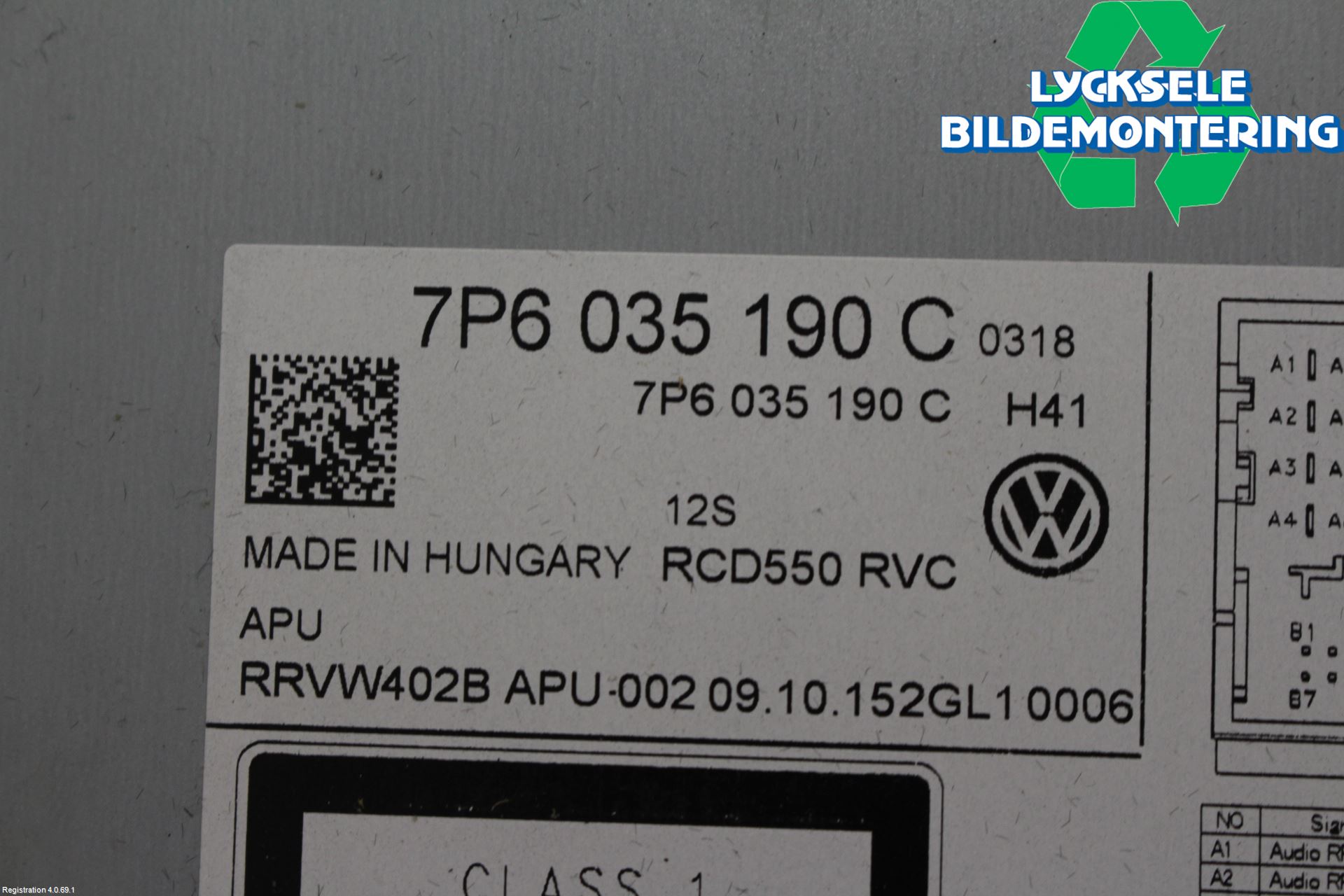 Volkswagen VW TOUAREG 7P 11-18 Cd Radio - Multimediapanel