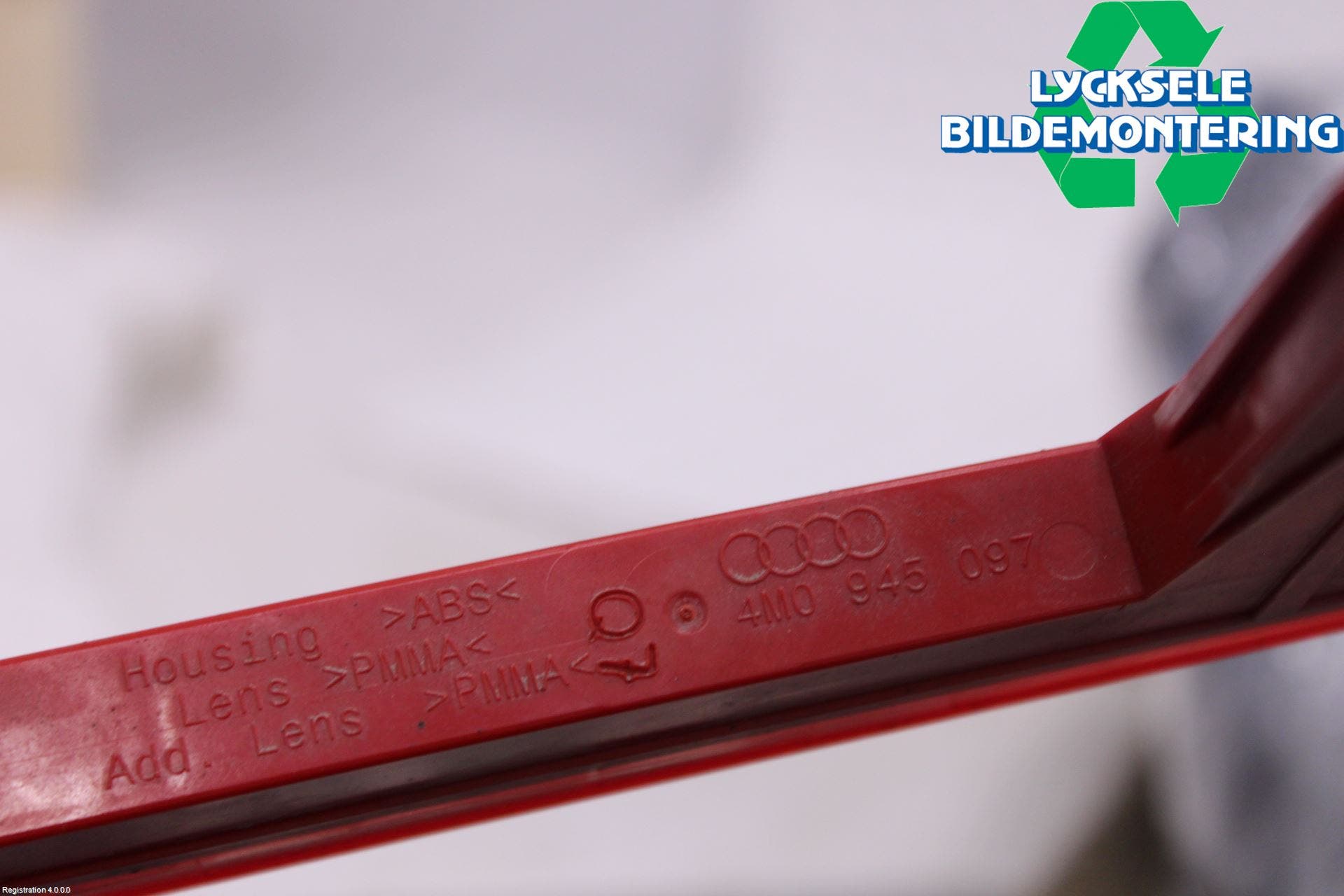 Audi A4/S4 B9 16-19 Bromsljus Bakruta