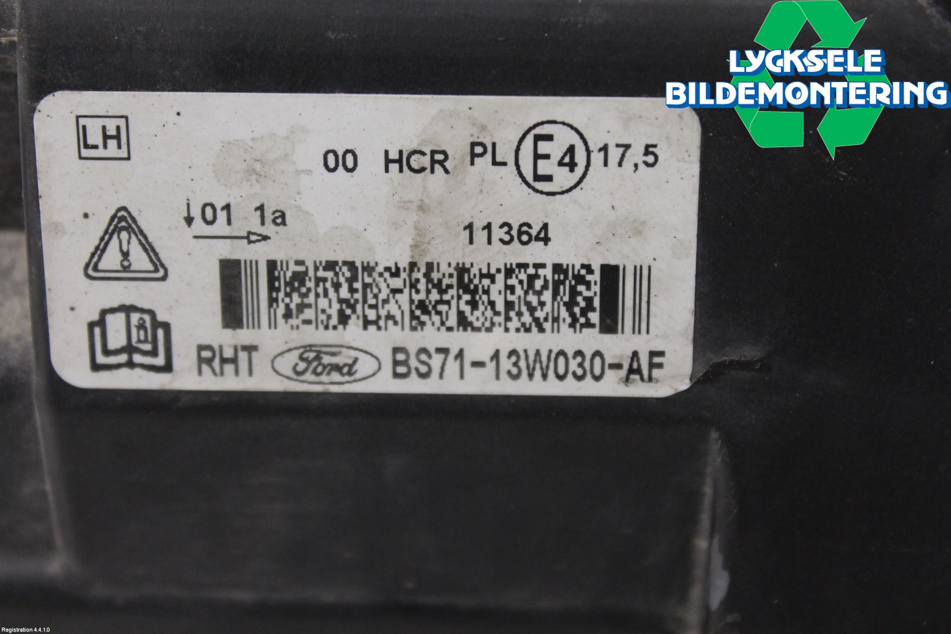 Ford MONDEO 07-15 Strålkastare Vänster