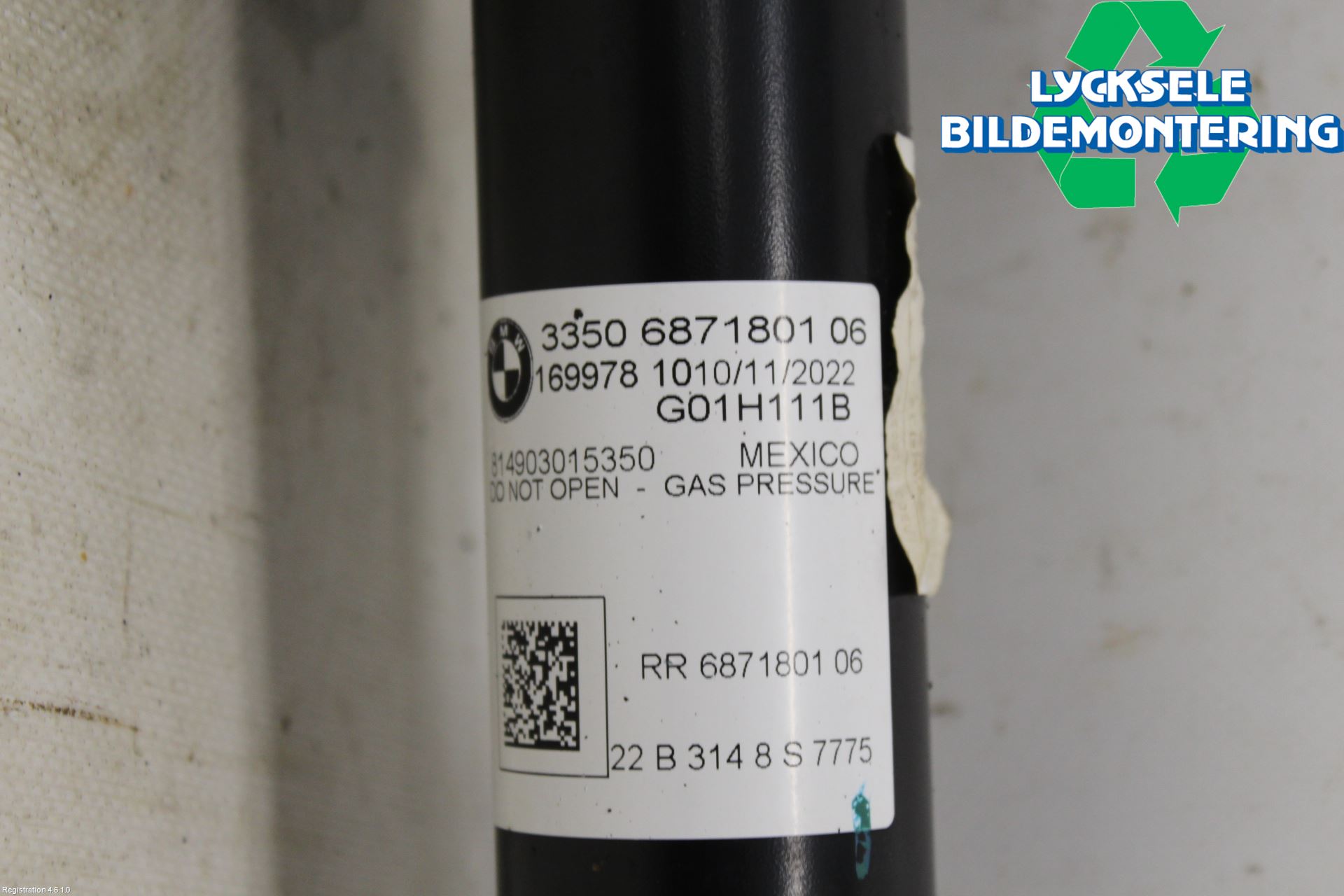 BMW X3 G01 18- Fjäderben Bak Vänster