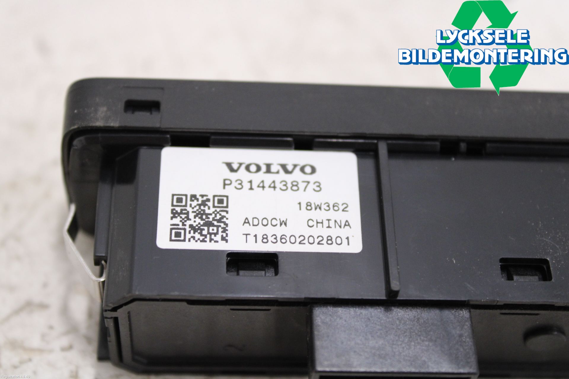 Volvo V60 19- Strömställare Baklucka