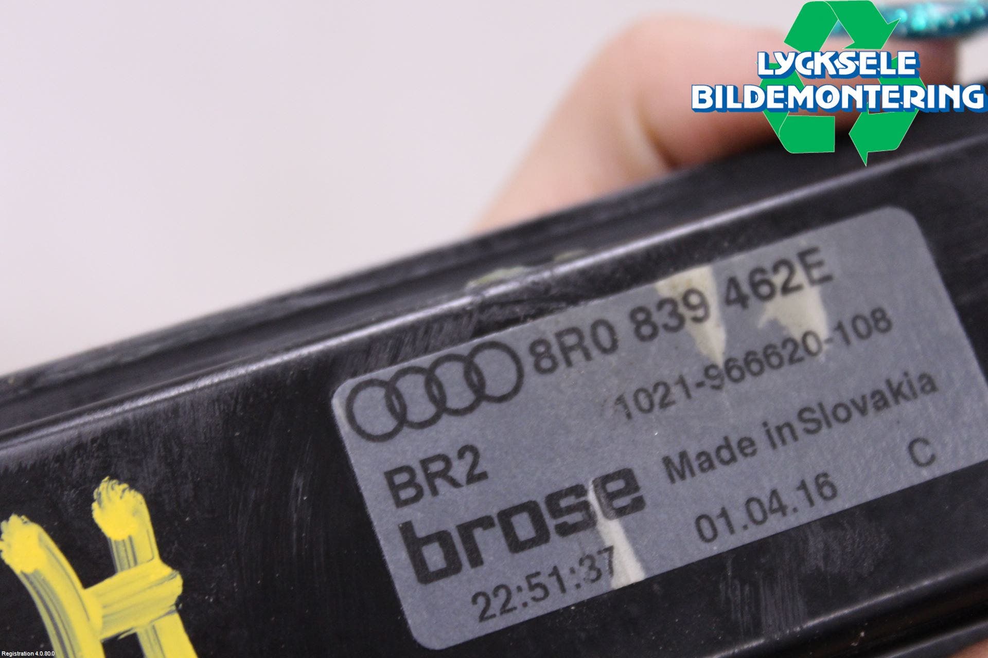 Audi Q5 09-16 Fönsterhissmekanism