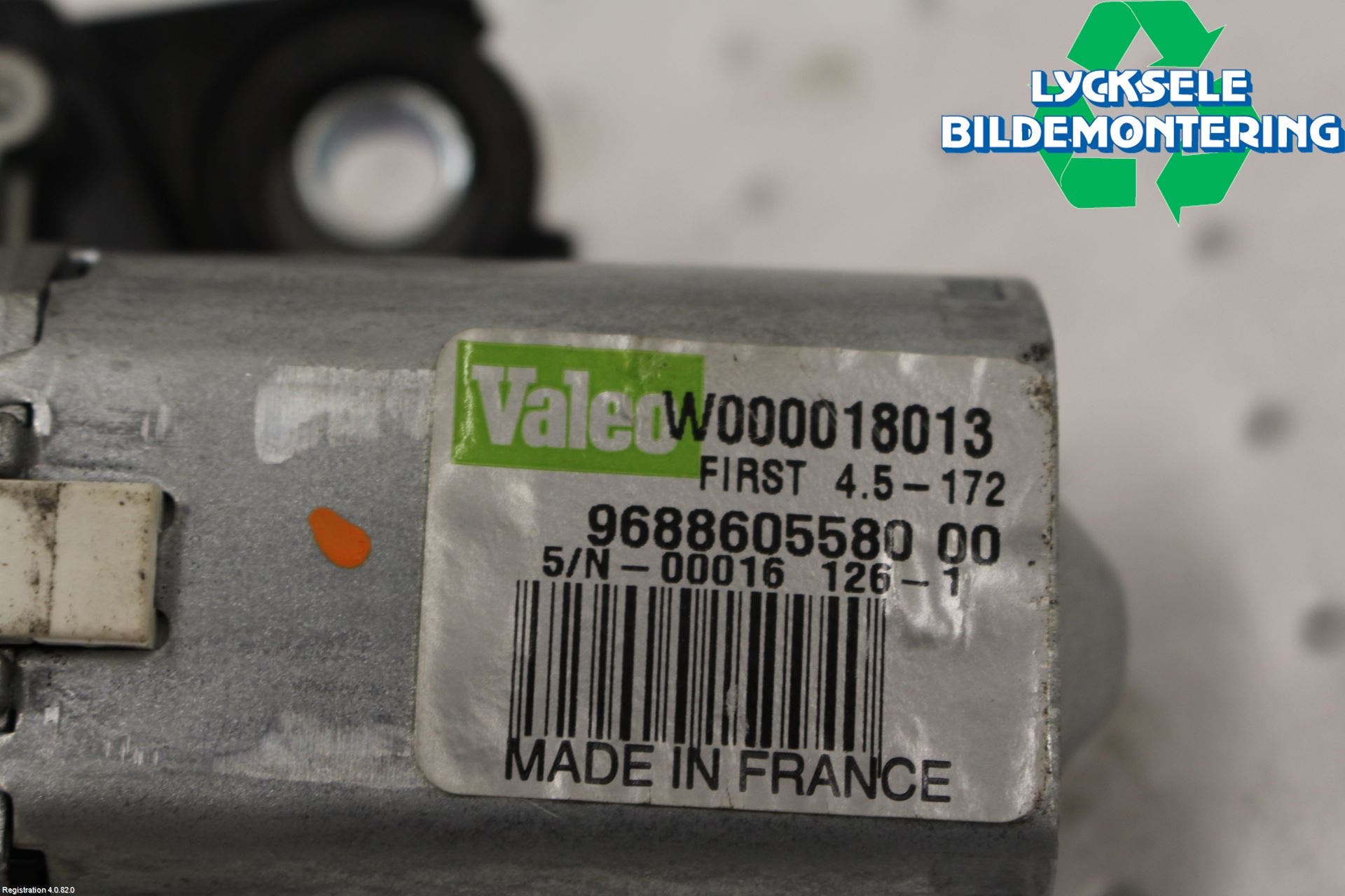 Peugeot 508 11-18 Torkarmotor Baklucka