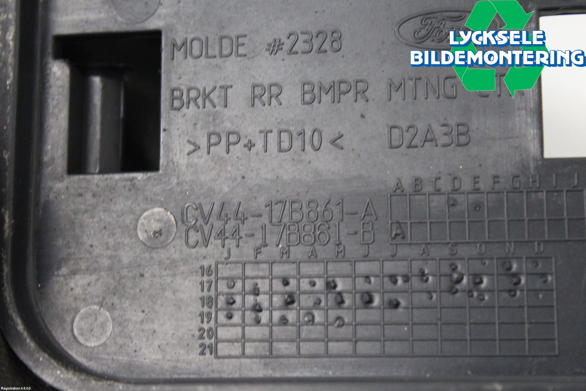 Ford KUGA 17-19 Stötfångare Deformelement Bak