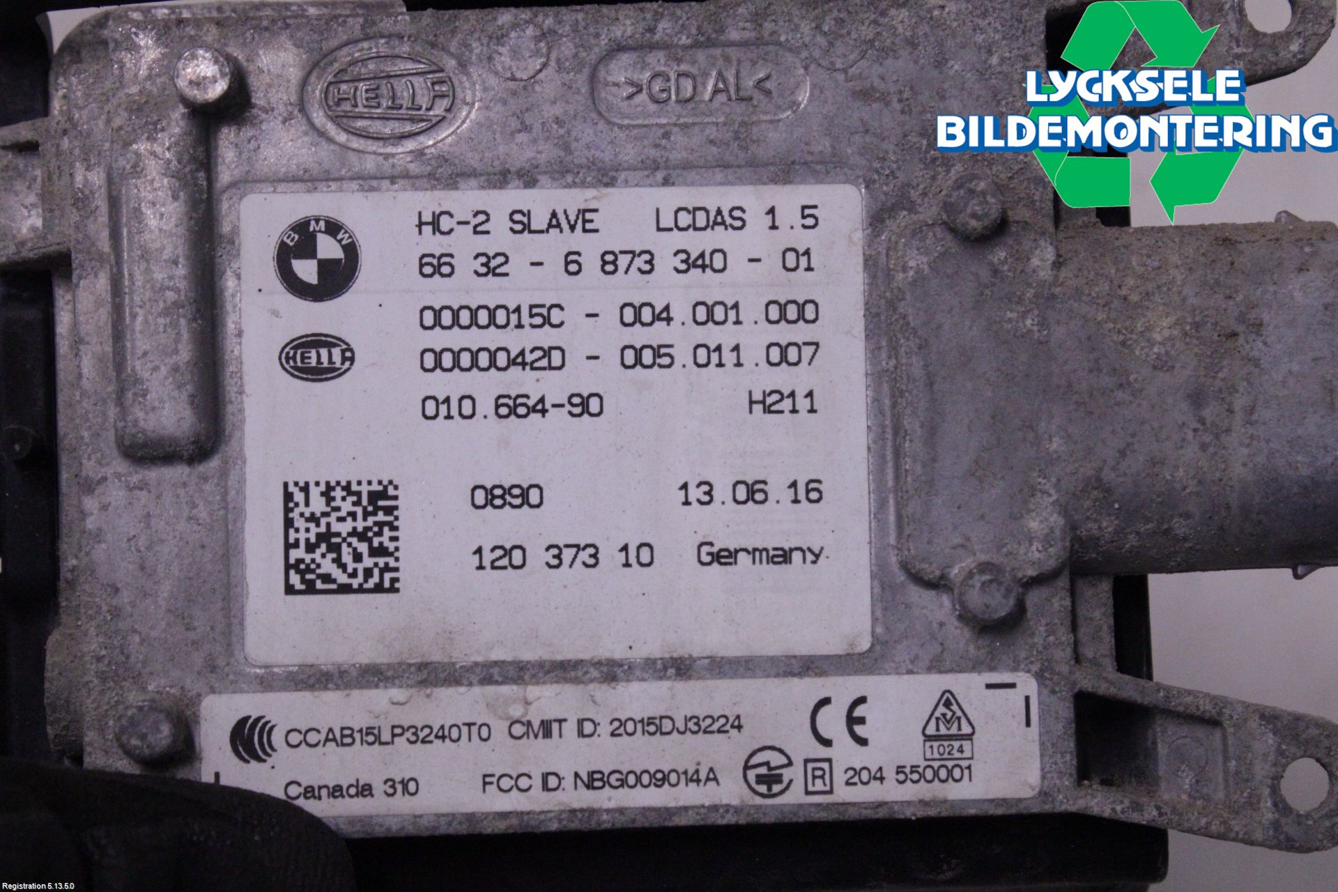 BMW 5 F10/F11/F18 09-17 Sensor Aktivt Kollisionsskydd