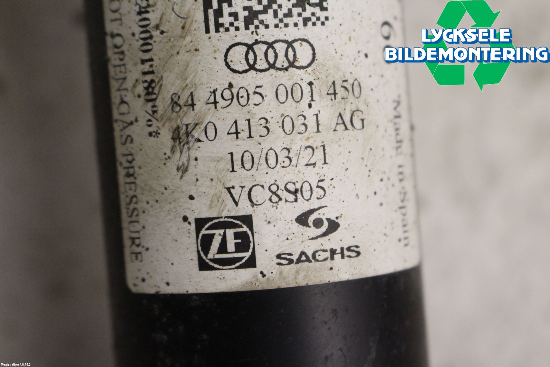 Audi A6 F2/C8 19- Fjäderben Fram Vänster