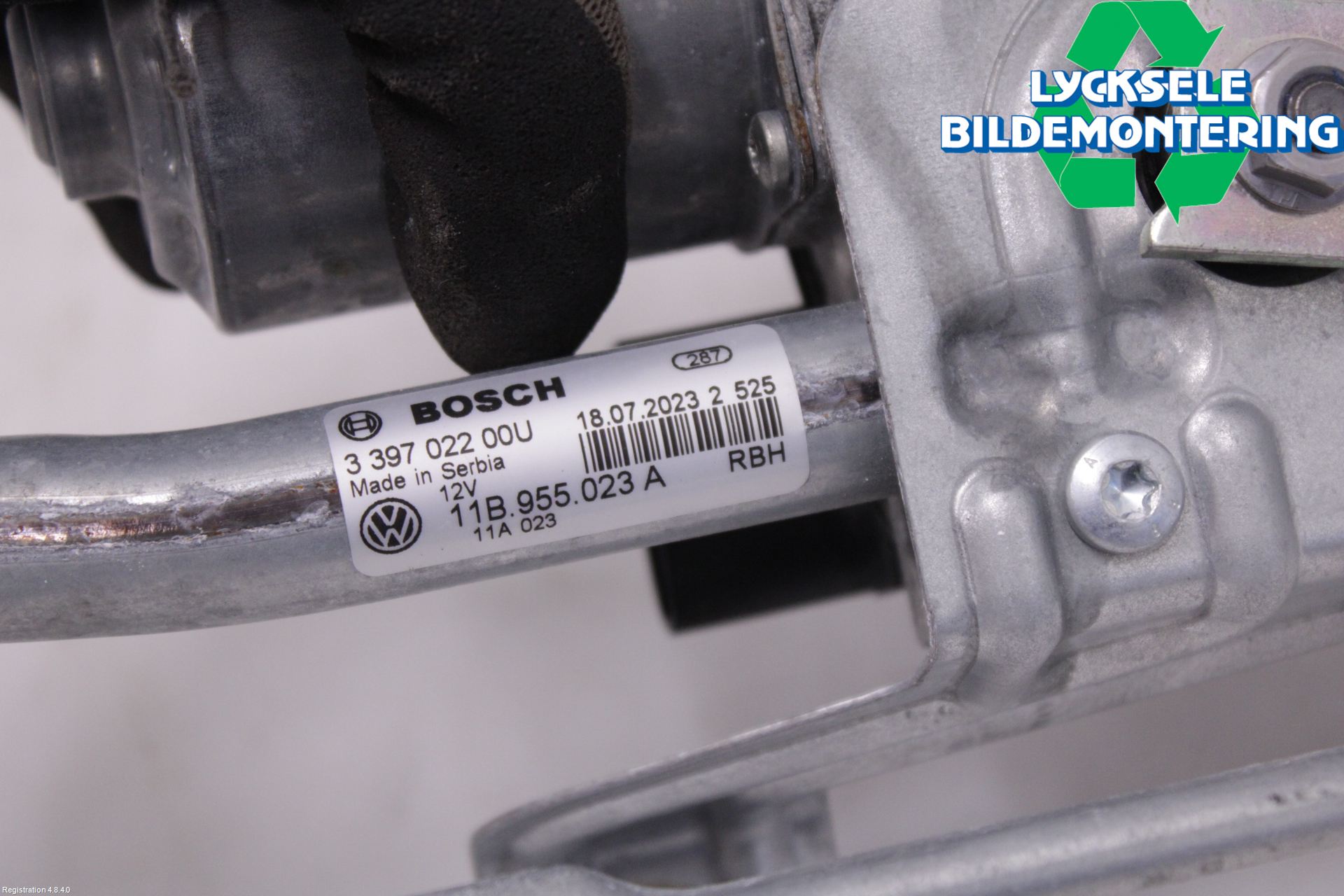 Volkswagen VW ID.4 21- Torkarmekanism Vindruta