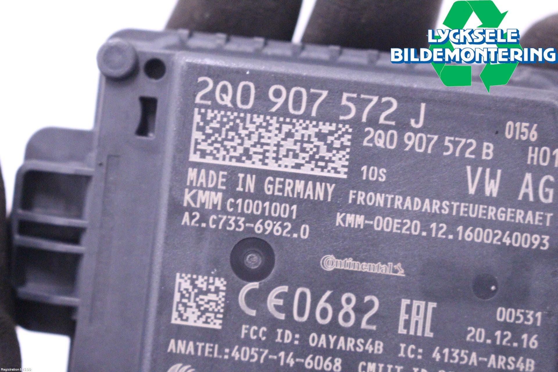 Volkswagen VW TIGUAN 16-24 Sensor Adaptiv Farthållare
