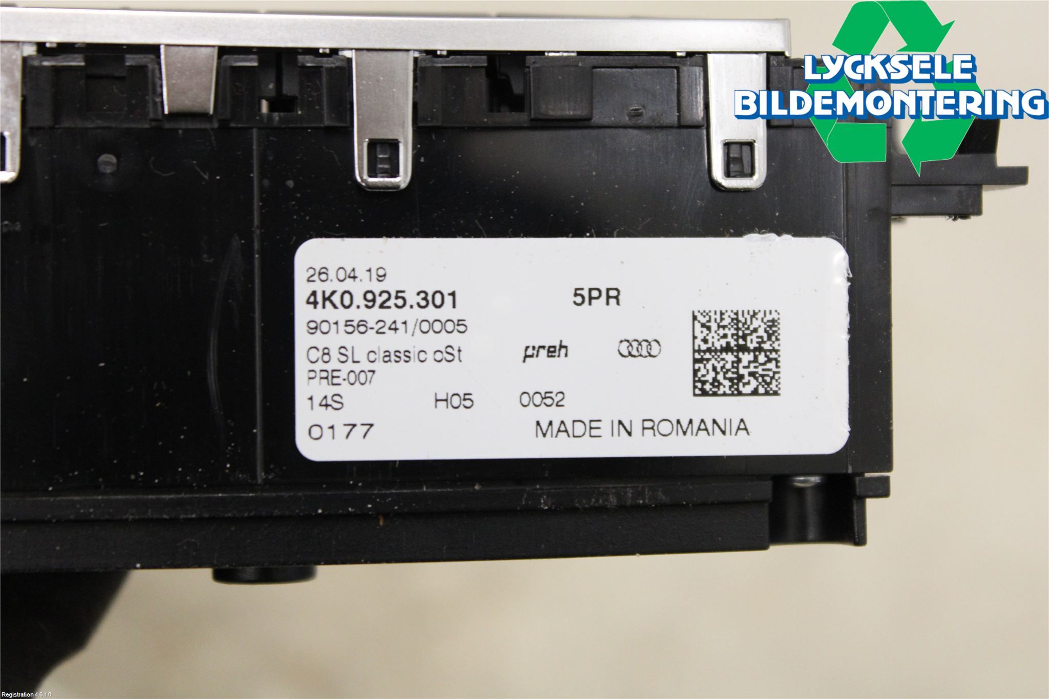 Audi A6 F2/C8 19- Strömställare Multifunktion