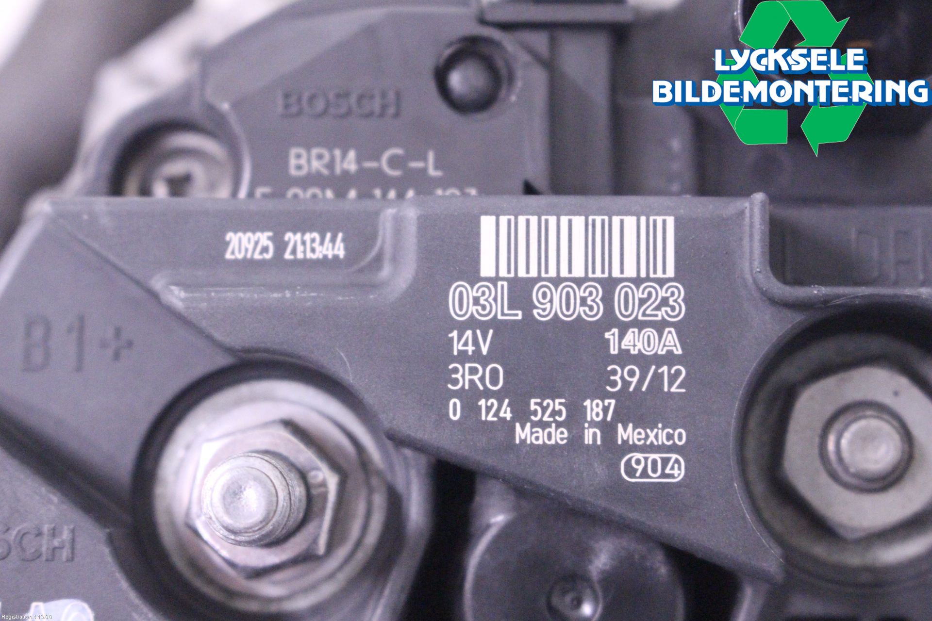 Volkswagen VW GOLF VI 09-13 Generator