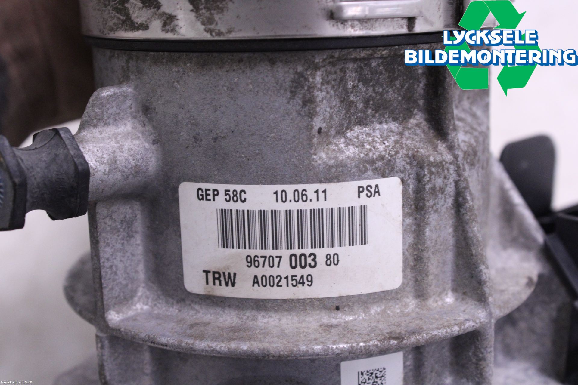 Peugeot 308 08-13 Styrservo Pump Elektrisk