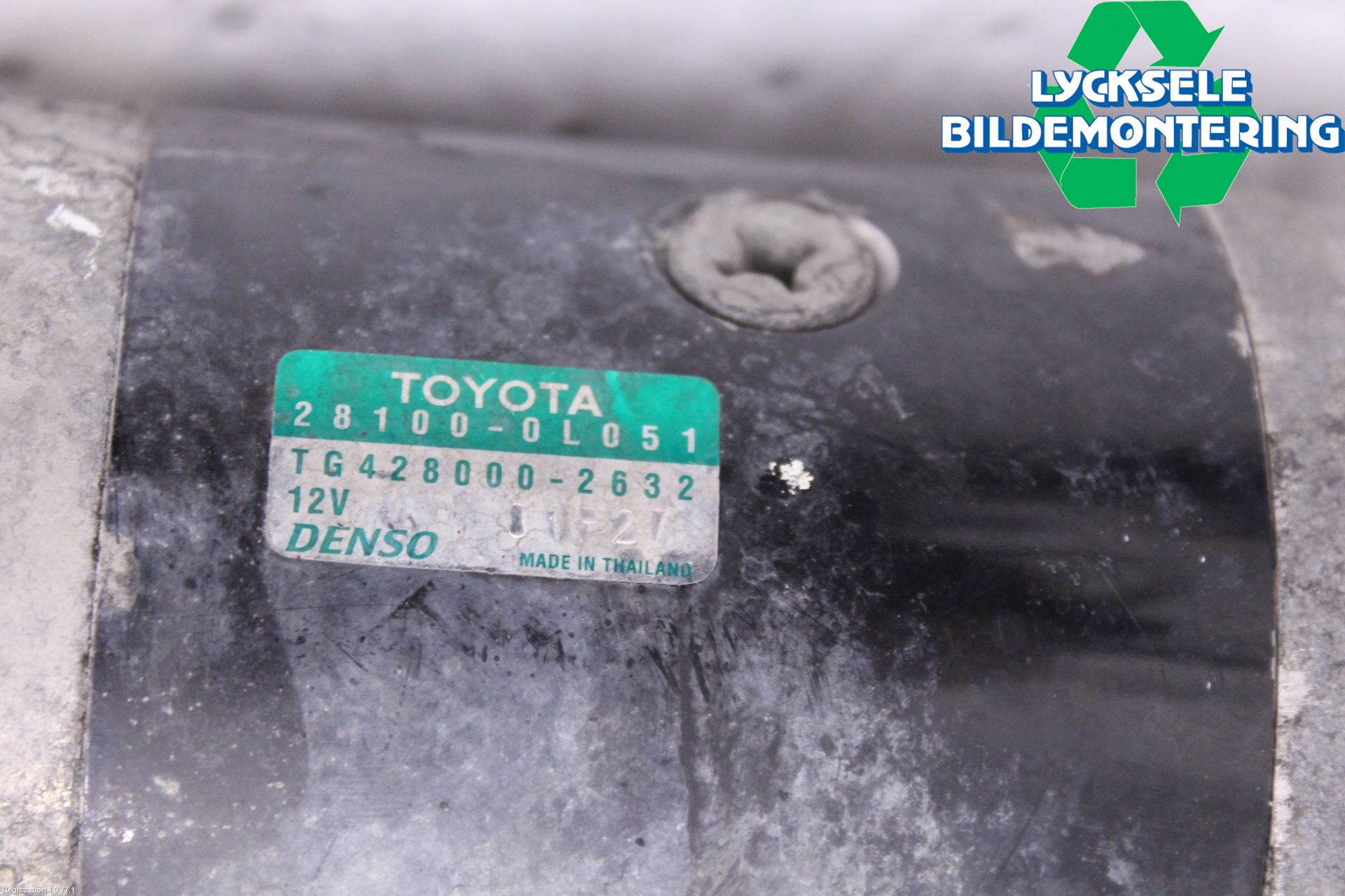 Toyota HILUX 05-16 Startmotor Diesel