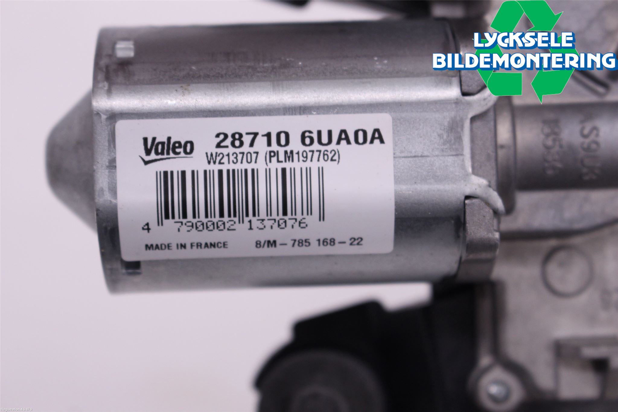 Nissan QASHQAI 21- Torkarmotor Baklucka
