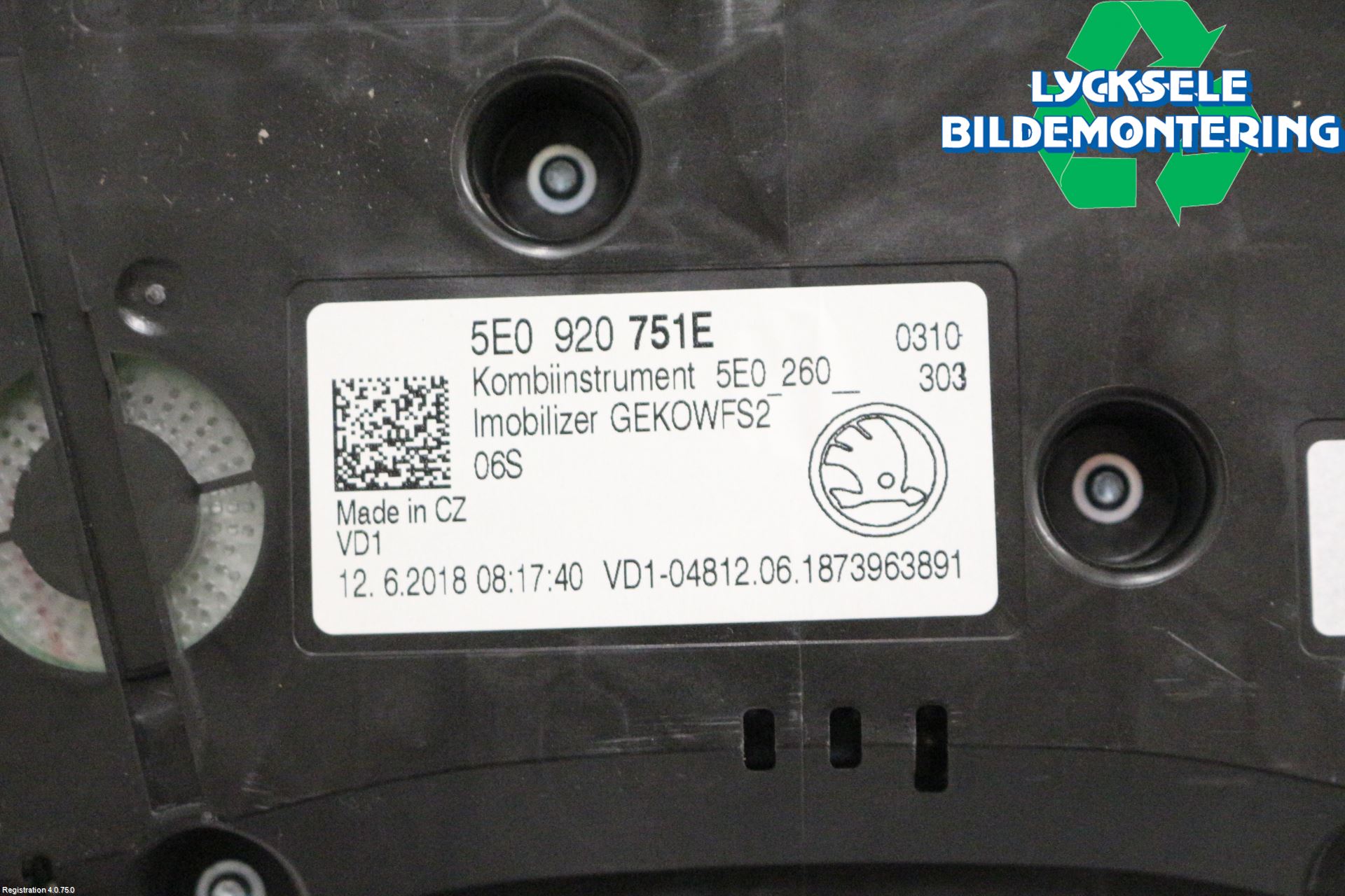 Skoda OCTAVIA (5E) 13-20 Instrument Komb