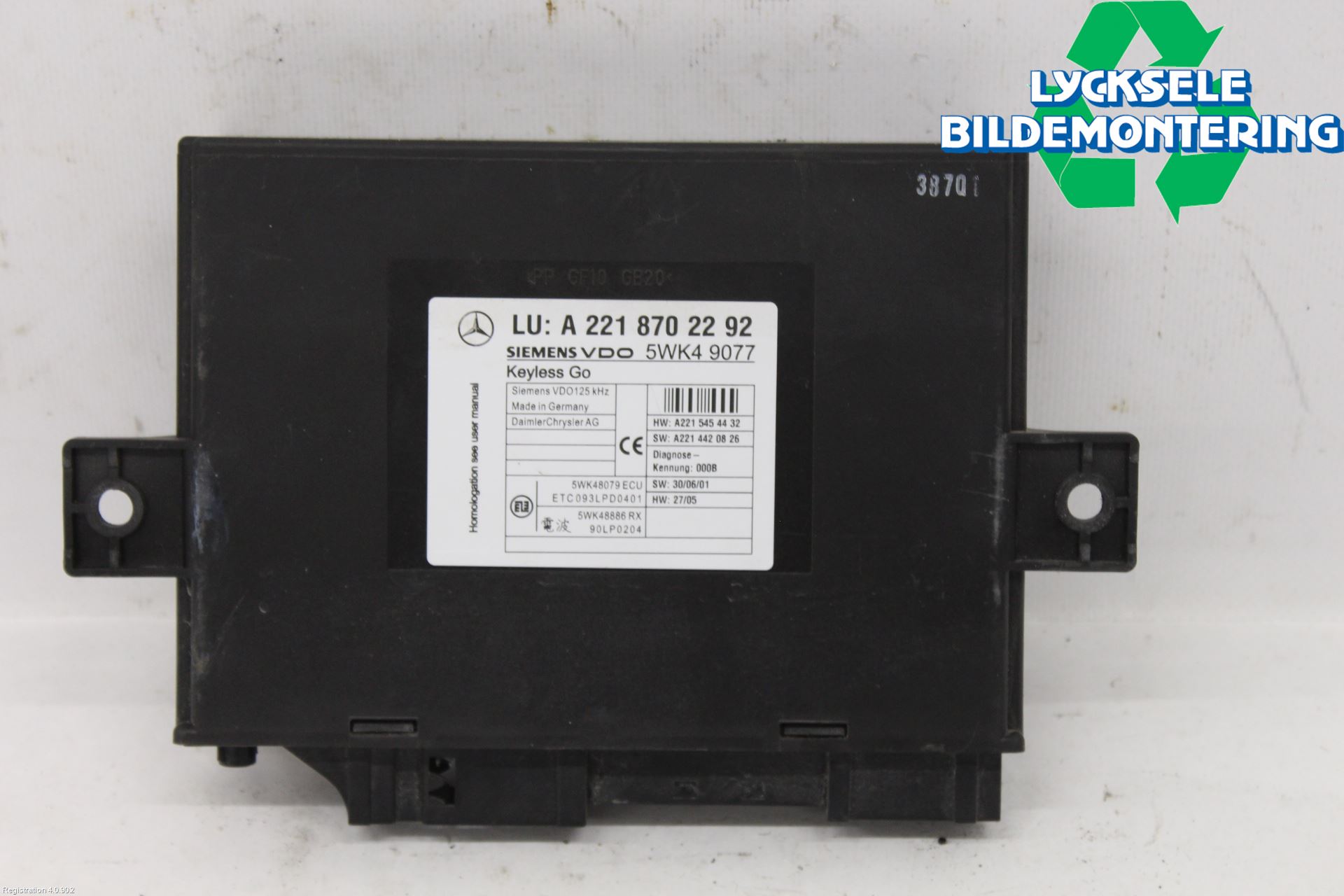 Mercedes-Benz MB CL-KLASS (C216) 07-14 Styrenhet Nyckellöst System