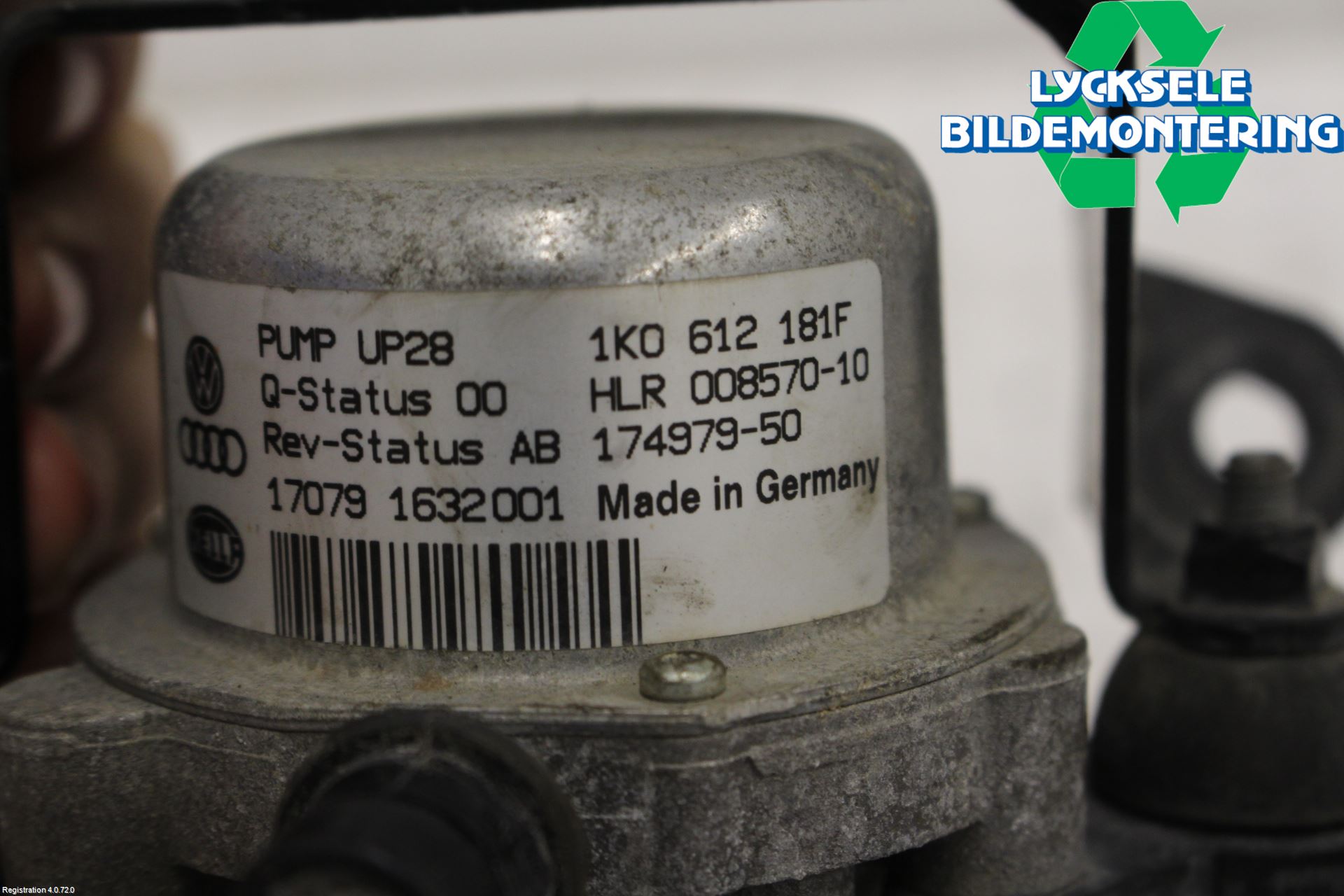 Volkswagen VW GOLF / E-GOLF VII 13-20 Vakuumpump