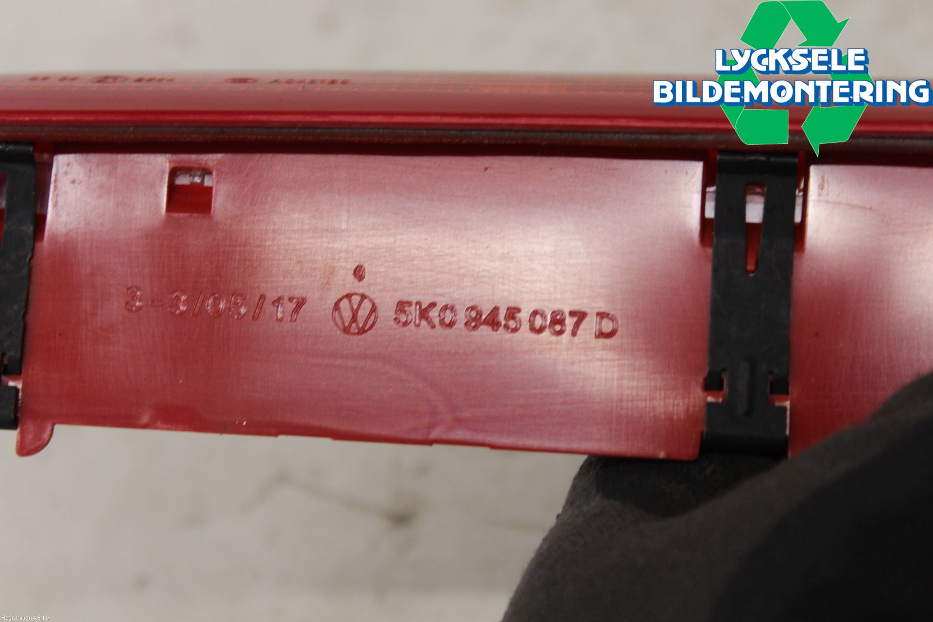Volkswagen VW GOLF / E-GOLF VII 13-20 Bromsljus Bakruta