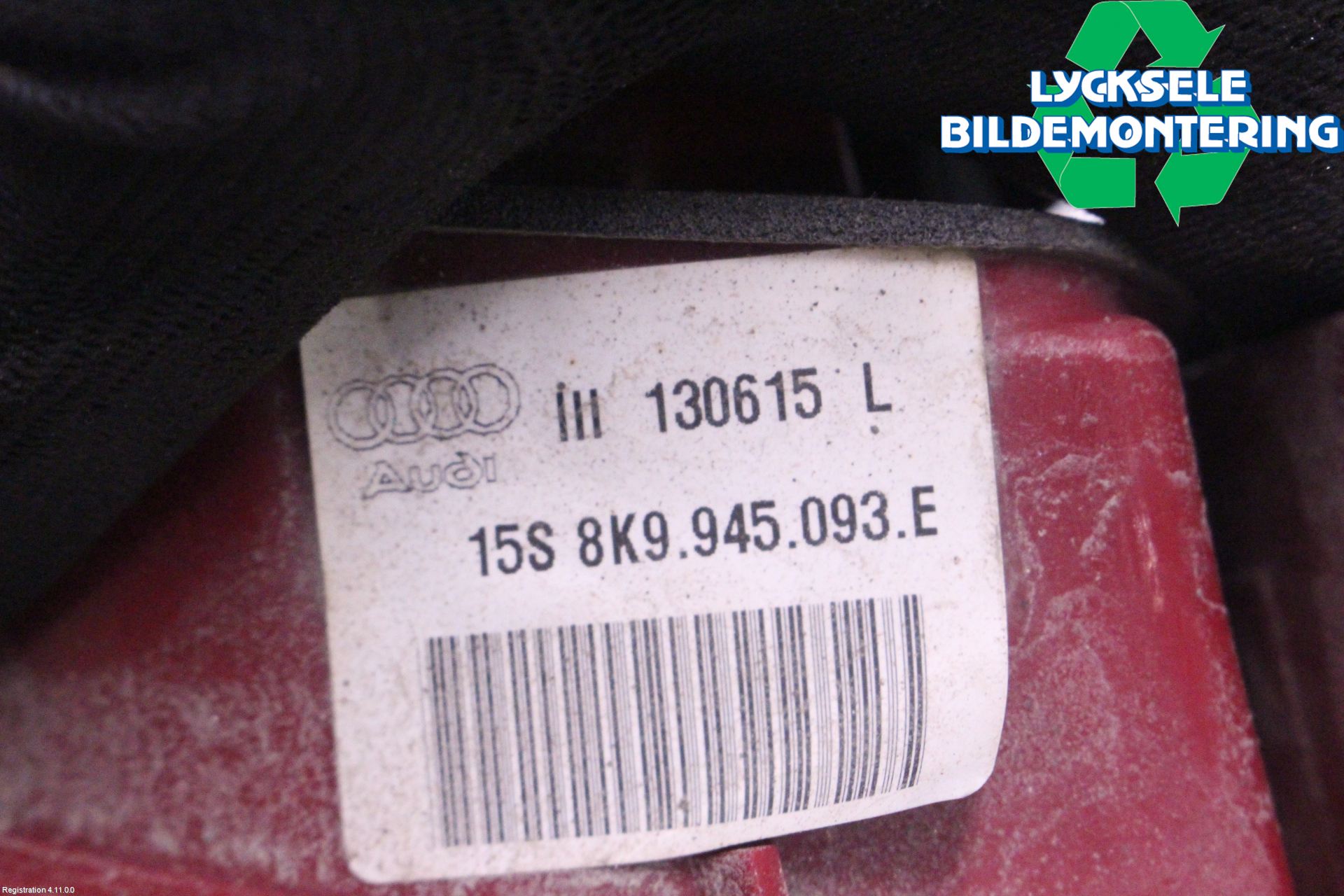 Audi A4 12-15 Bakljus Lucka Vä