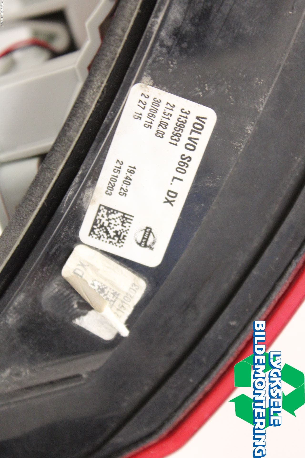 Volvo S60 CROSS COUNTRY 16-19 Bakljus Höger