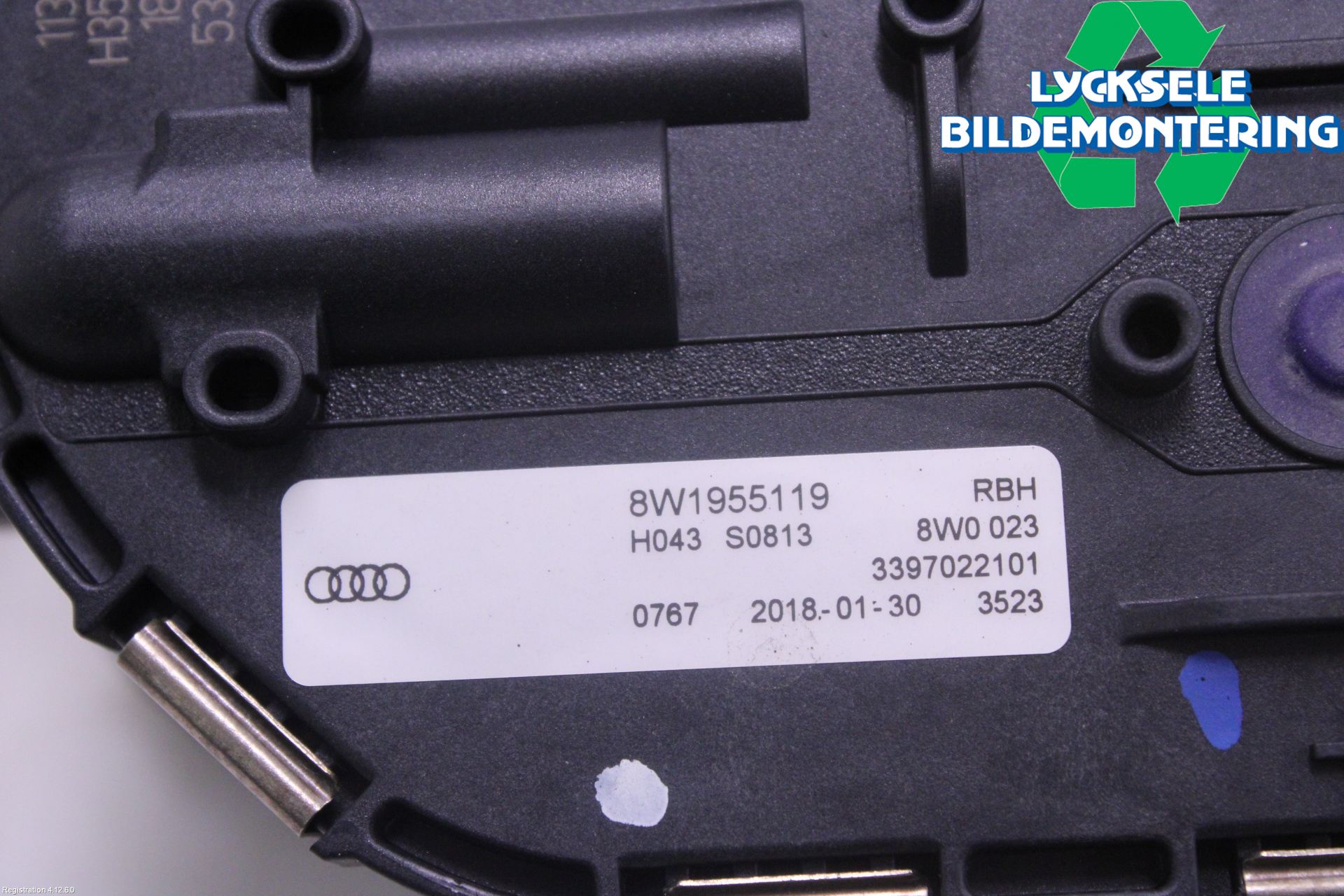 Audi A4/S4 B9 16-19 Torkarmekanism Vindruta