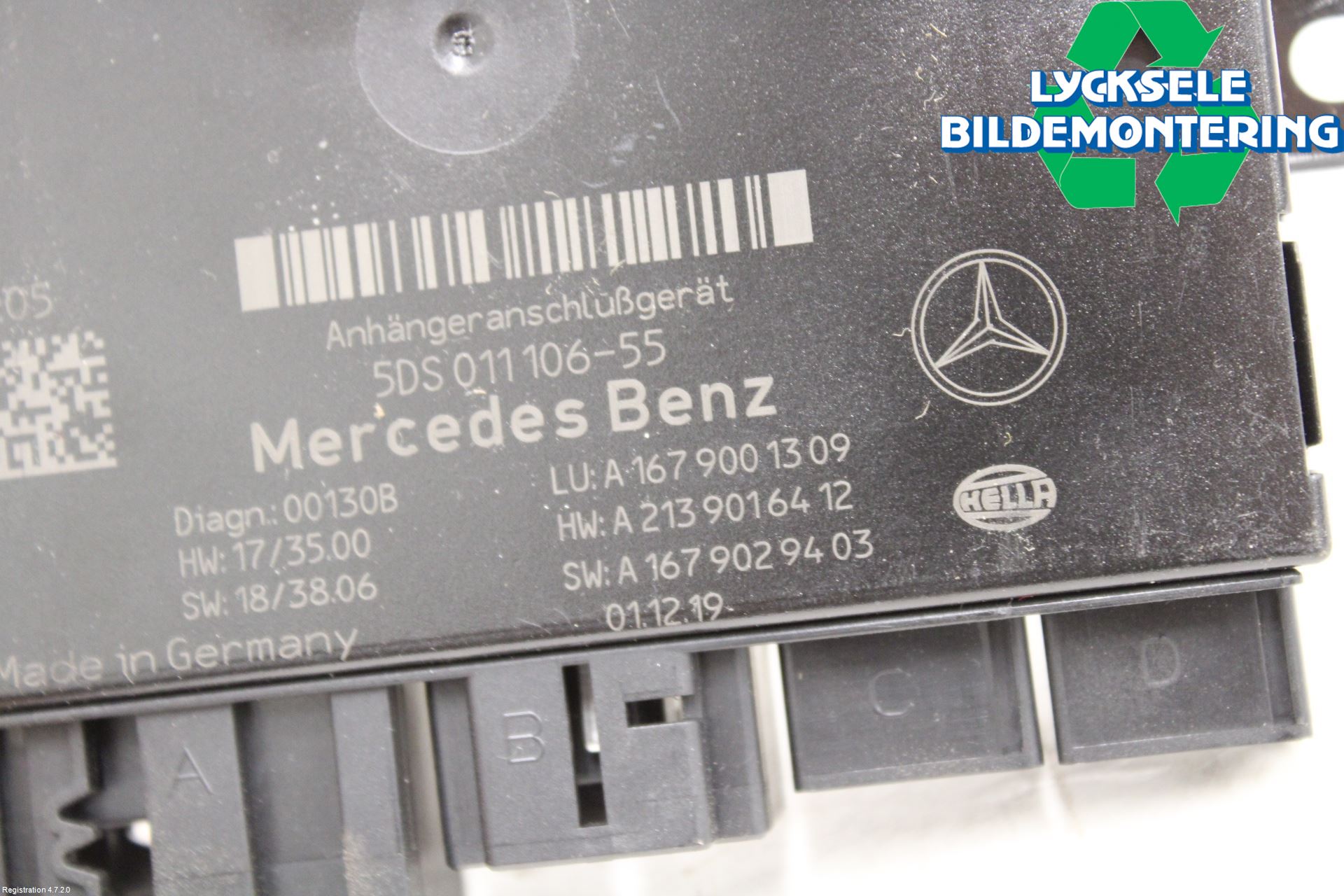 Mercedes-Benz MB C-KLASS (W205) 14-21 Styrenhet Dragkrok