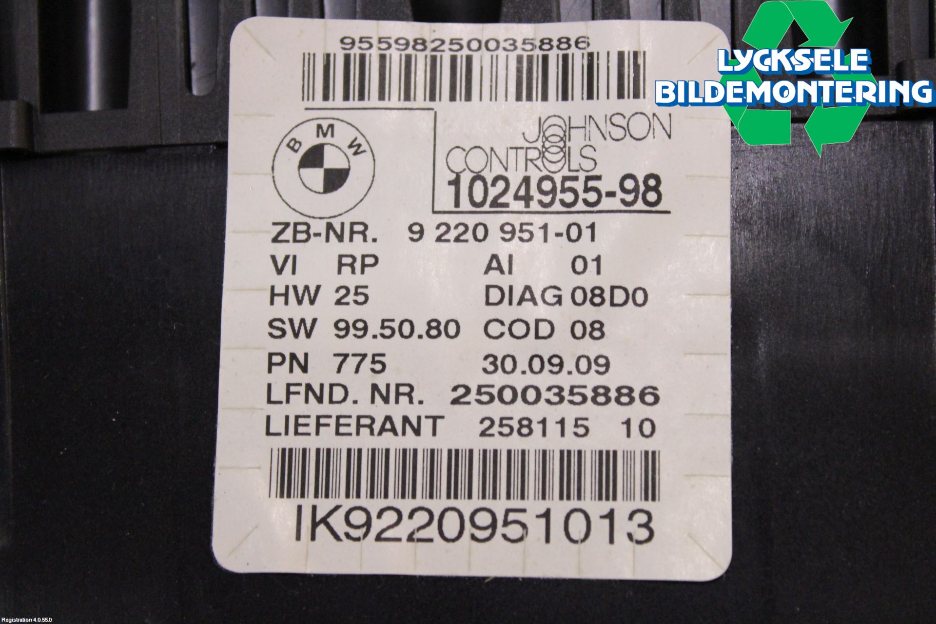 BMW 1 E87/81 5D/3D 03-11 Instrument Komb