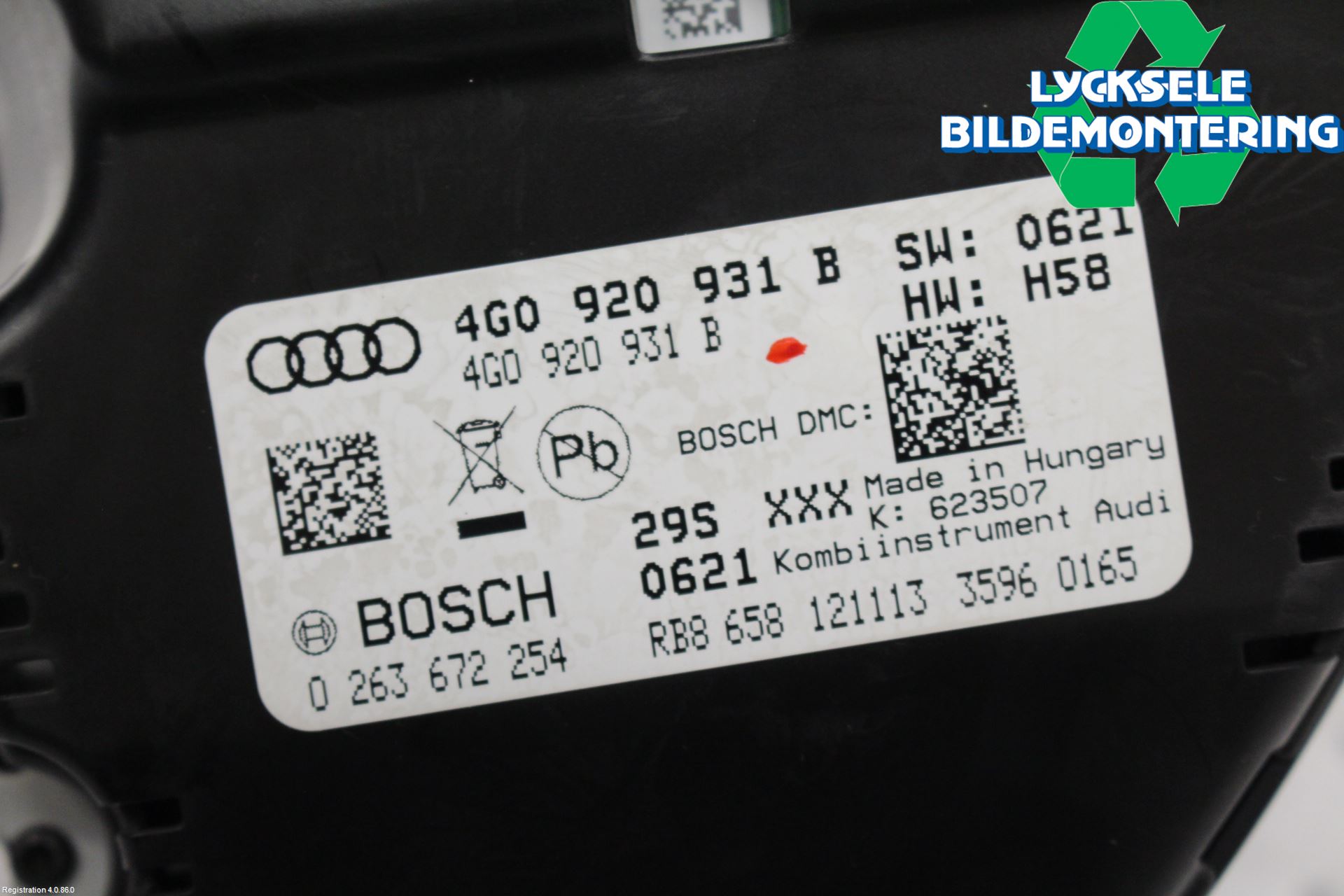 Audi A6/S6 4G 11-18 Instrument Komb