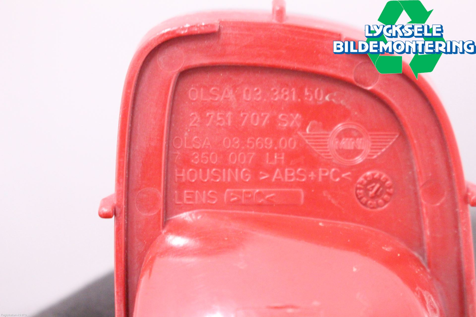 Mini ONE/COOPER 3DR F56 14-24 Dimljus/Reflex Bak