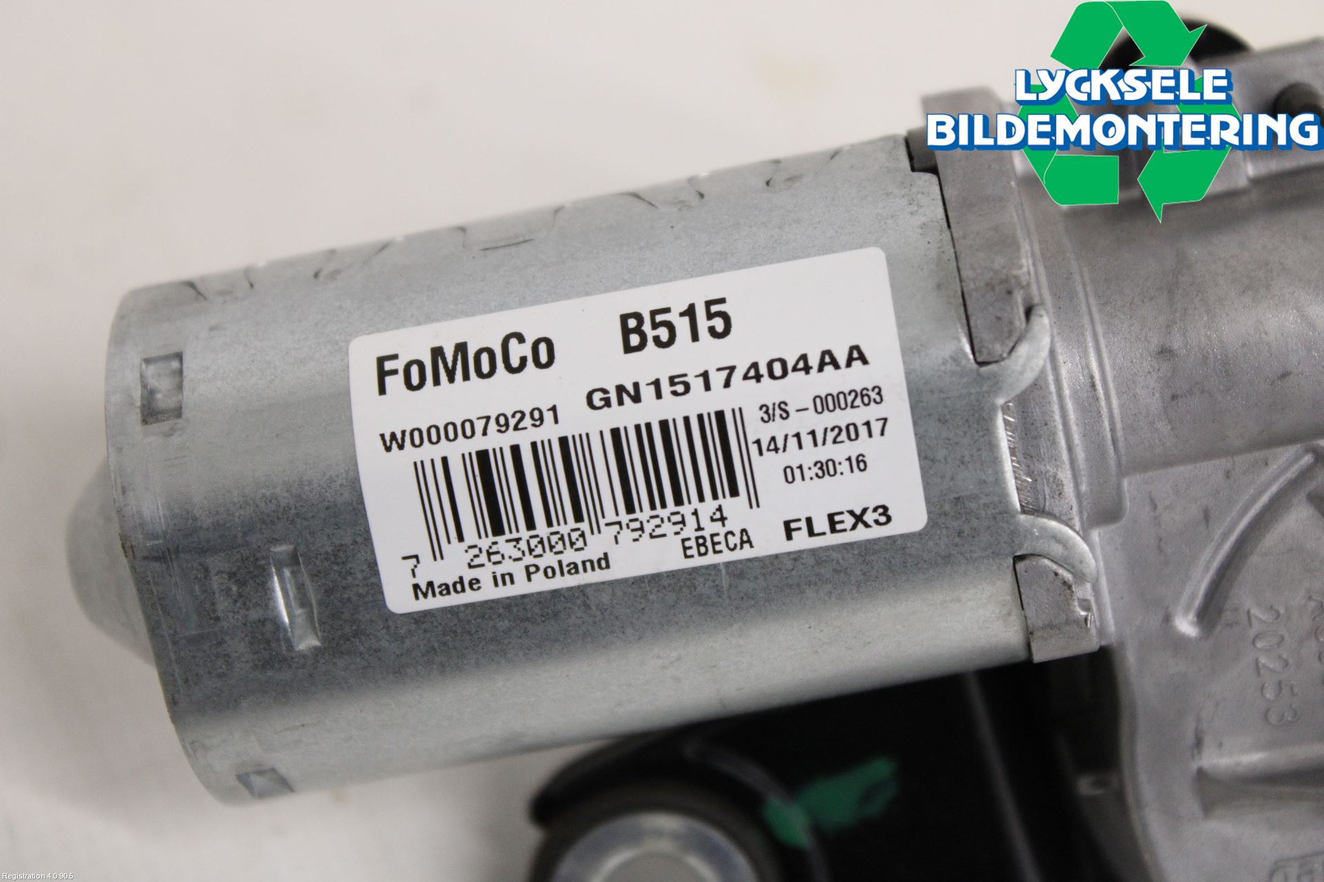 Ford ECOSPORT 17- Torkarmotor Baklucka
