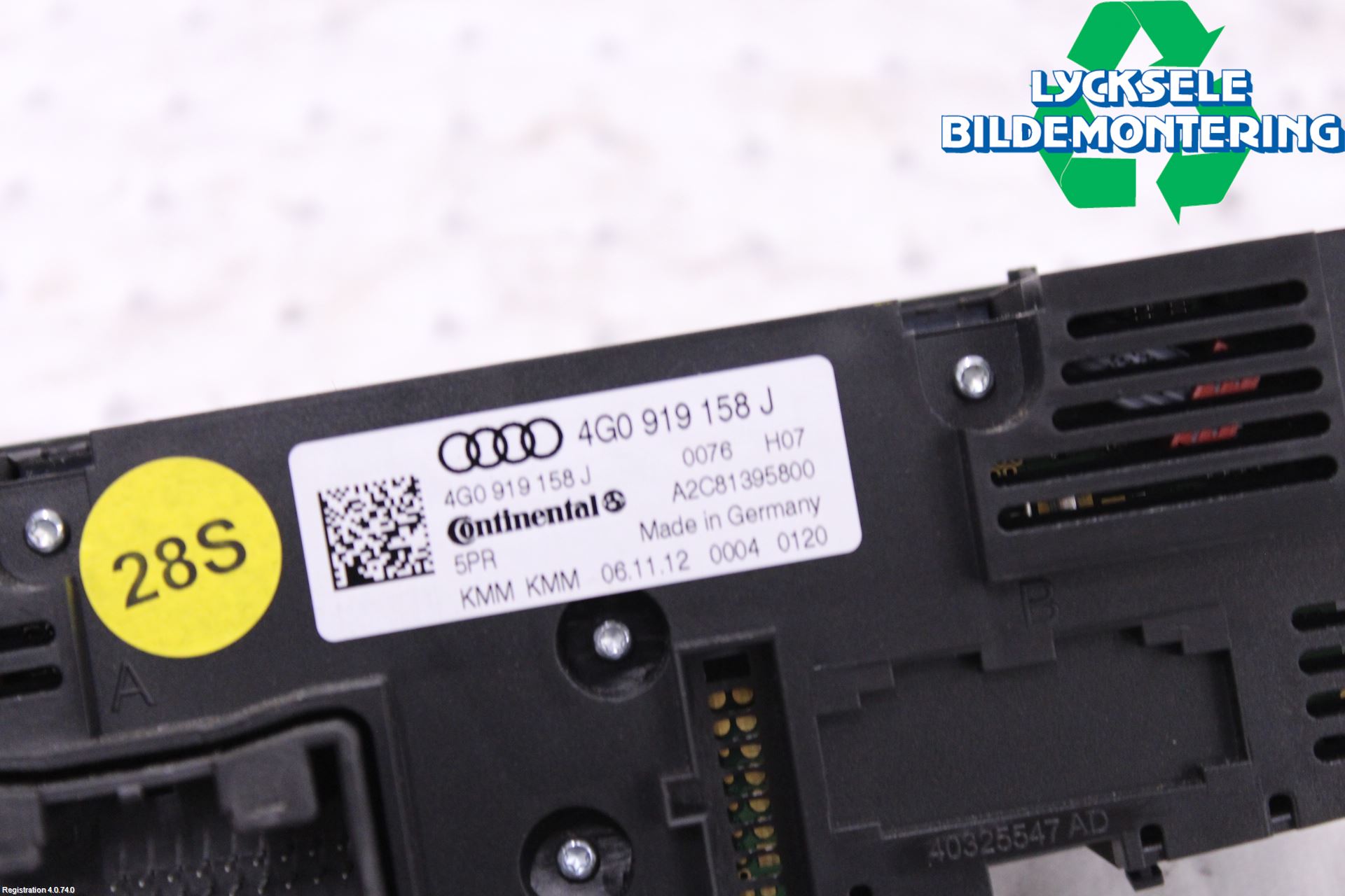 Audi A6/S6 4G 11-18 Ac Styrenhet Ac Manöveren