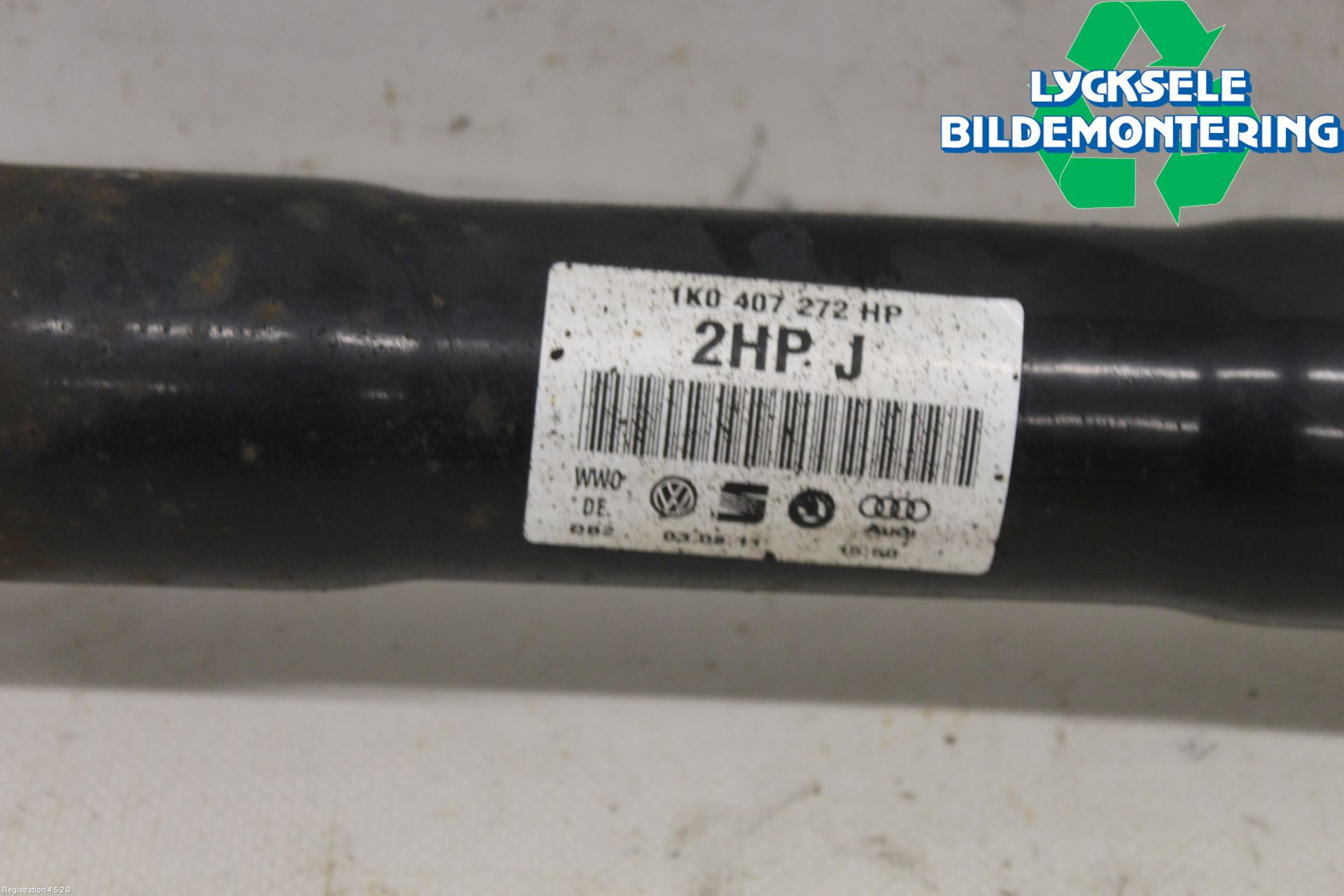 Volkswagen VW TOURAN 10-15 Drivaxel Fram Höger