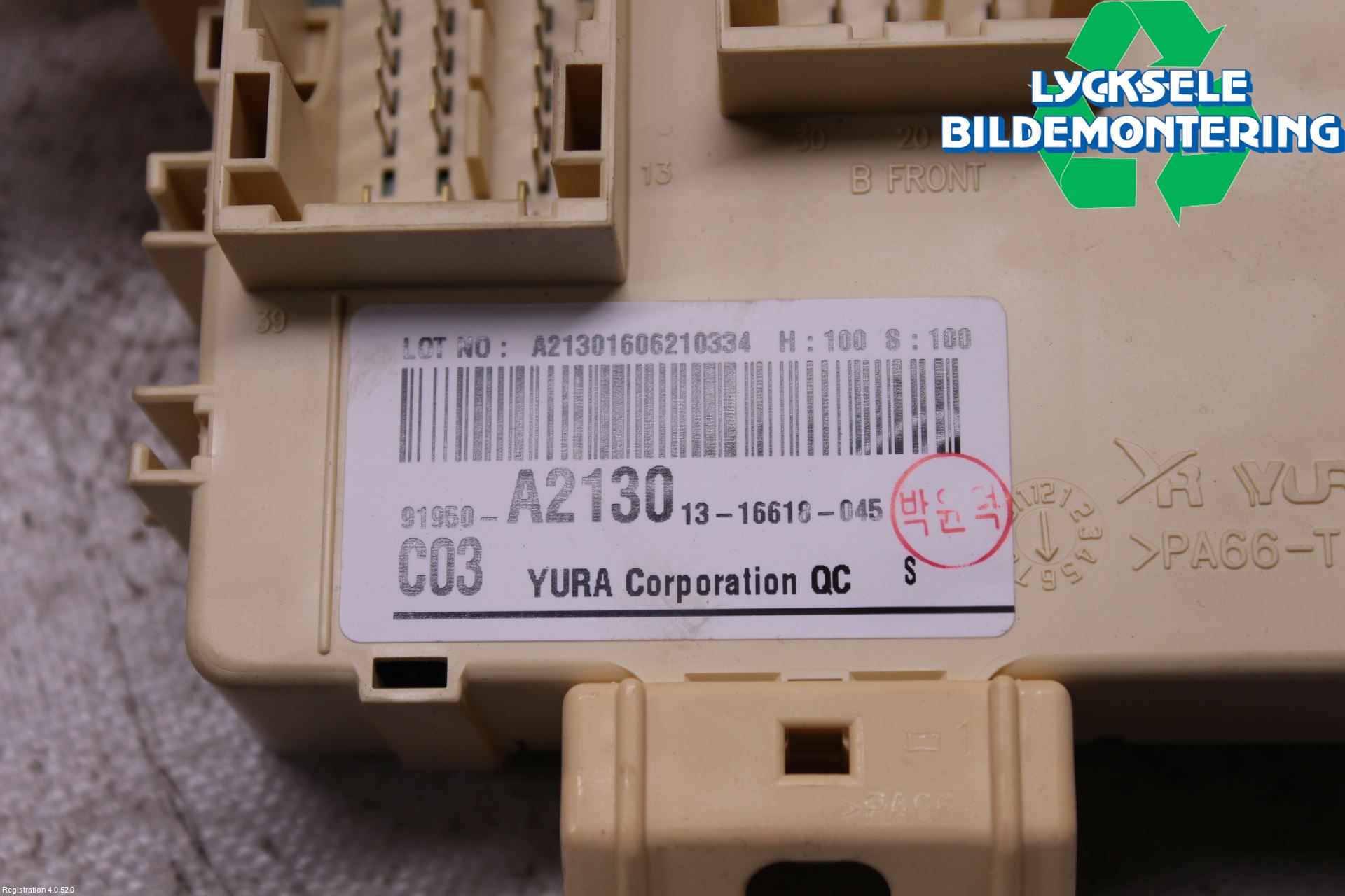 Kia CEED 12-18 Säkringsdosa-Elcentral