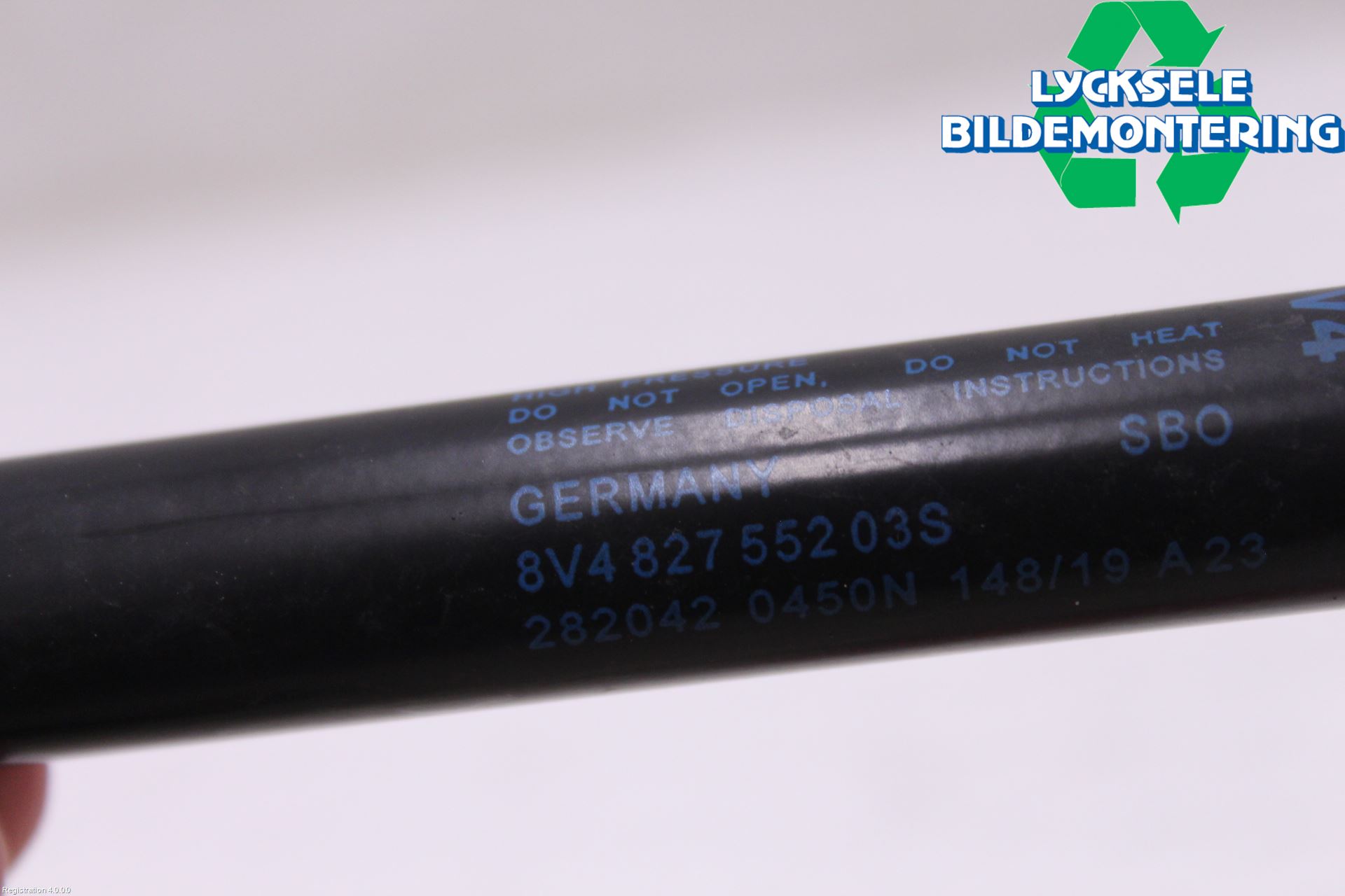 Audi A3/S3 8V 13-20 Gasfjäder Baklucka