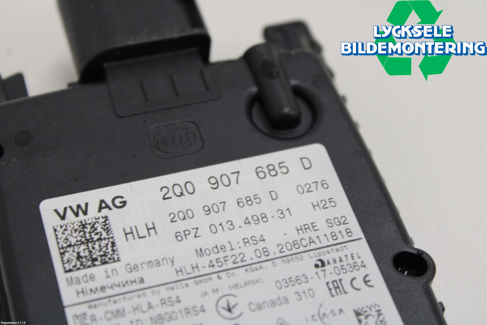 Volkswagen VW GOLF / E-GOLF VIII 20- Sensor Aktivt Kollisionsskydd