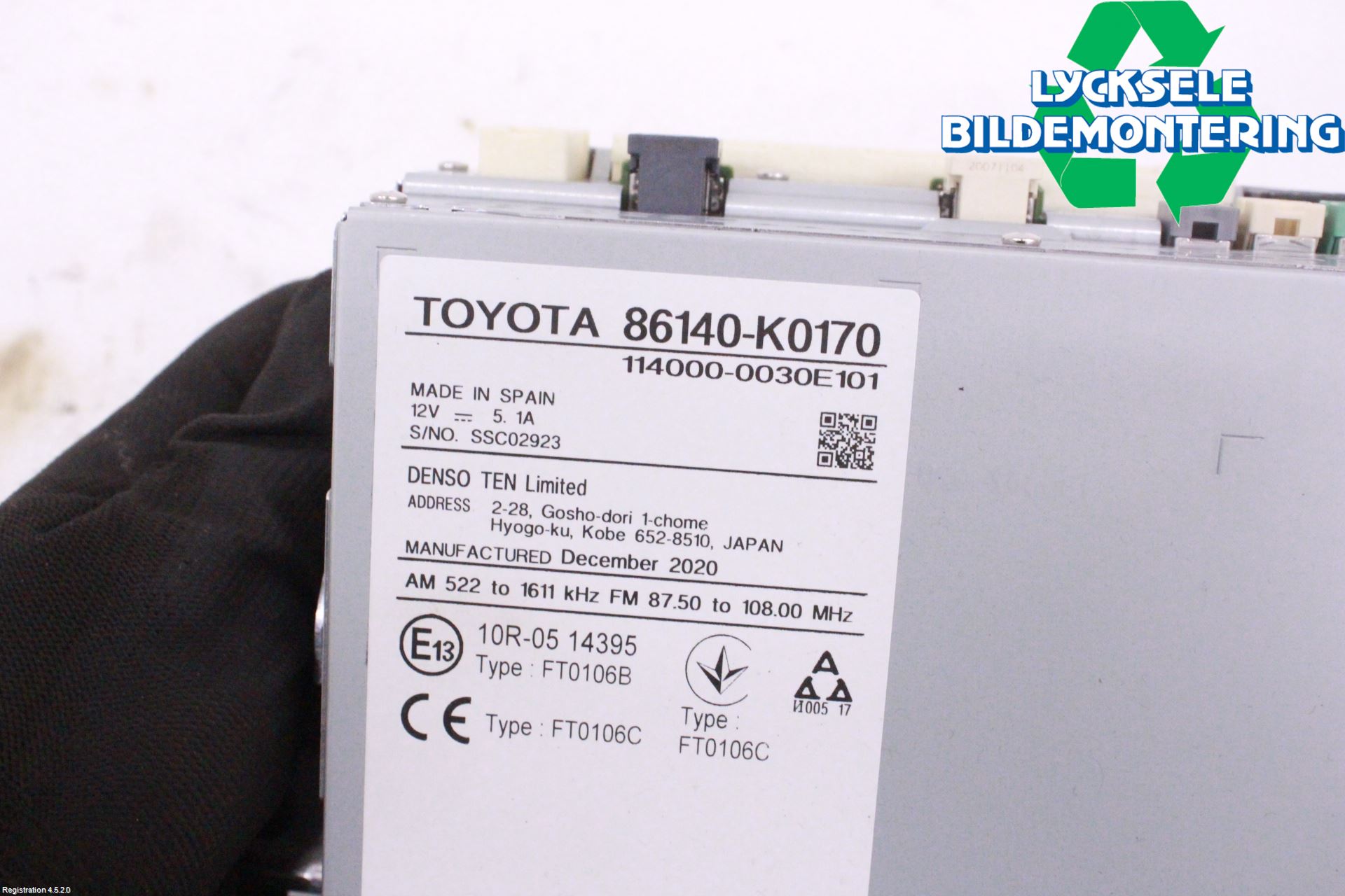 Toyota YARIS XP21 20- Cd Radio - Multimediapanel