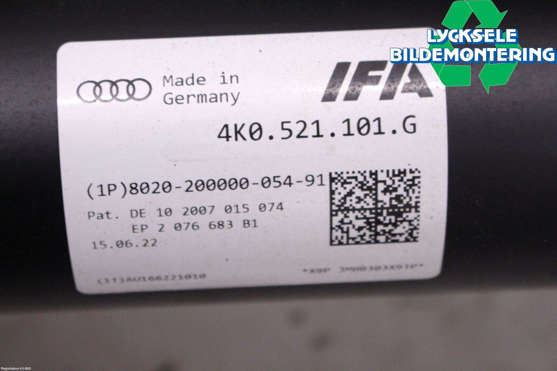 Audi A6 F2/C8 19- Mellanaxel Komp