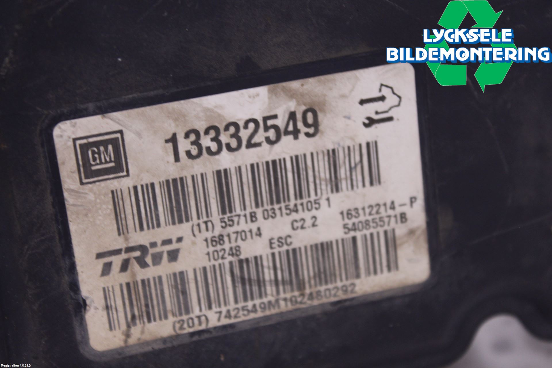 Opel INSIGNIA 09-16 Abs Hydraulaggregat